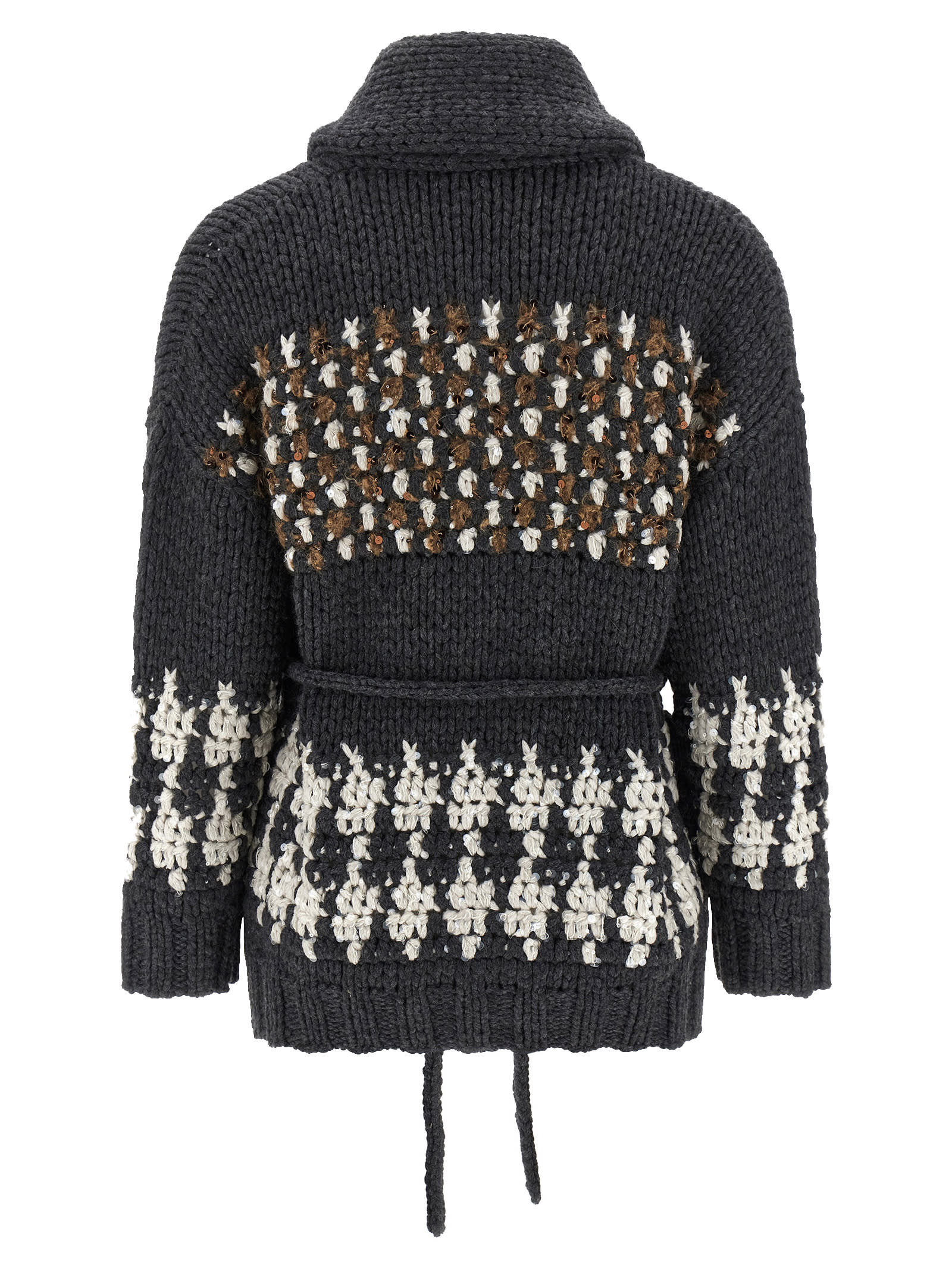 Brunello Cucinelli Knit Cardigan Sweaters And Cardigans Multicolor In Multi