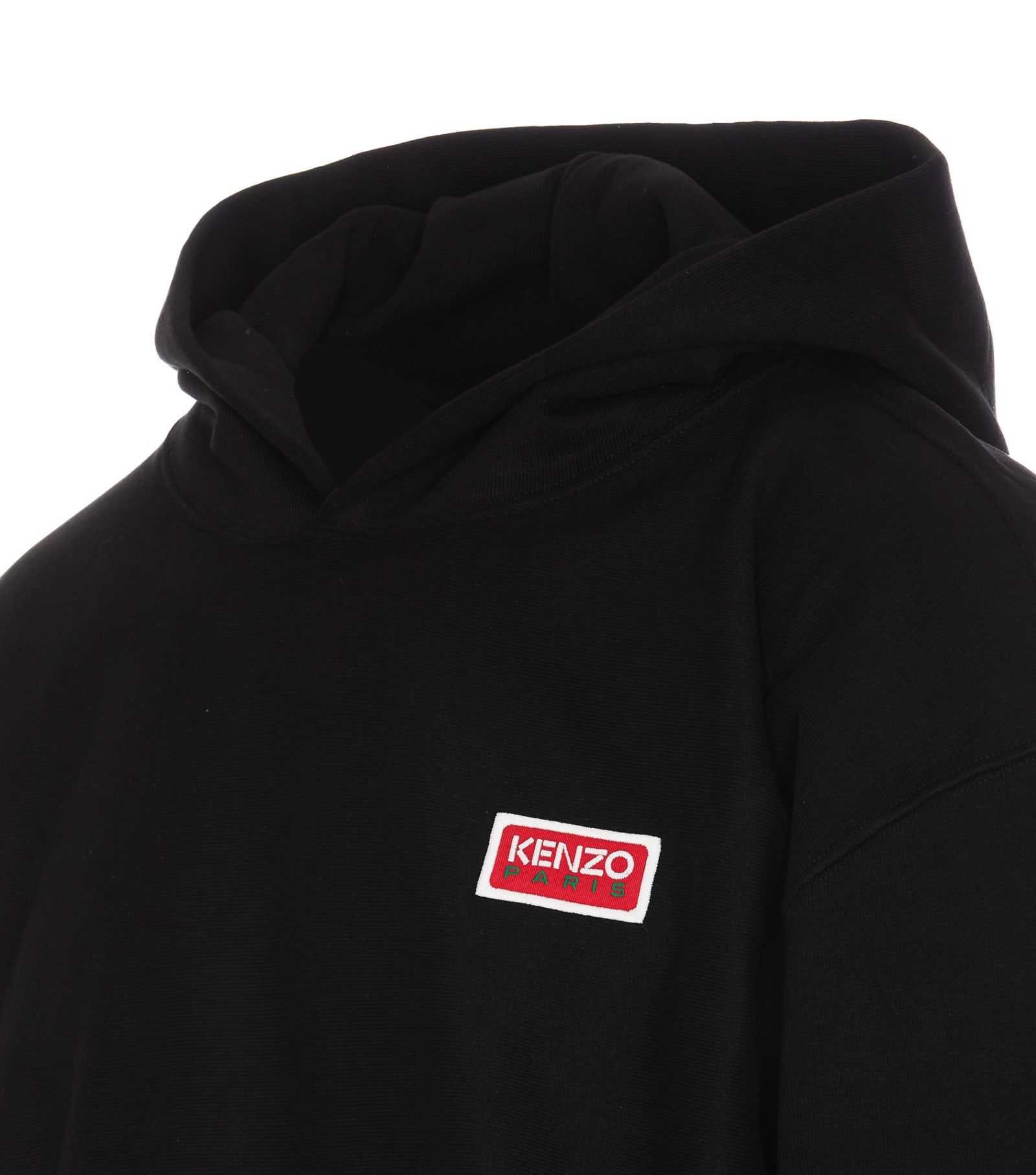 Shop Kenzo Paris Oversized Hoodie In Black