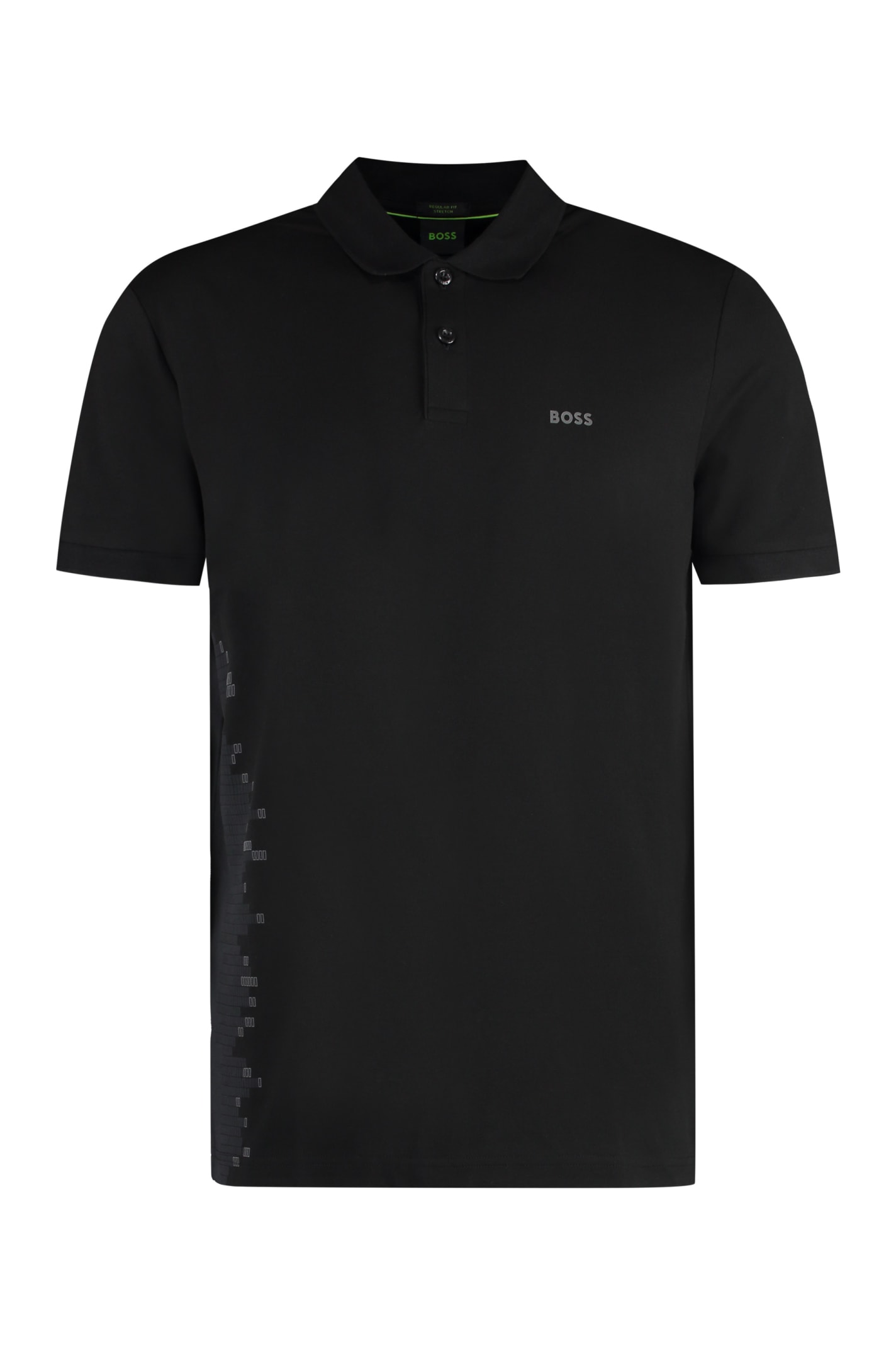 Shop Hugo Boss Short Sleeve Cotton Pique Polo Shirt In Black