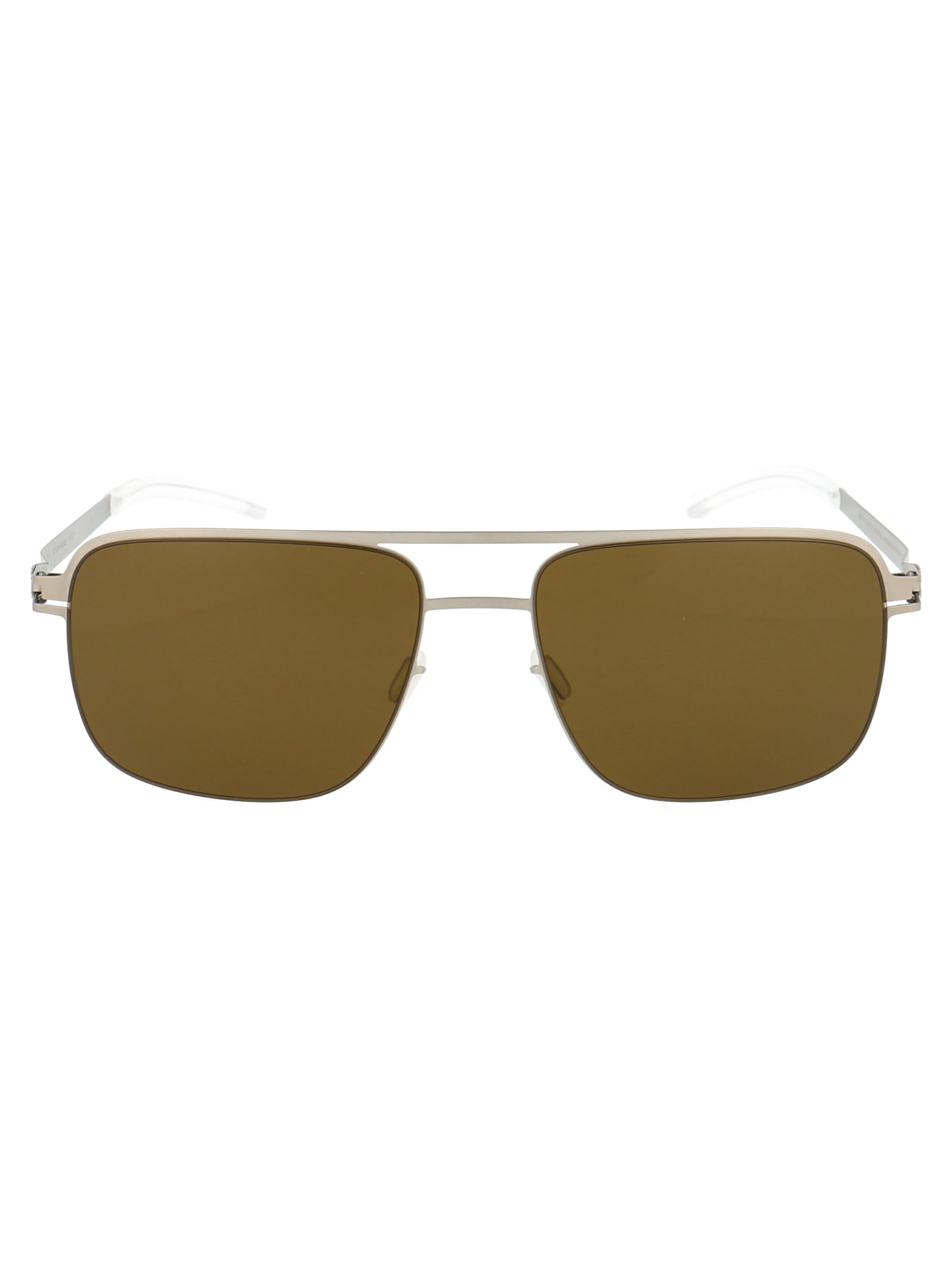 Shop Mykita Wilder Sunglasses In 470 Matte Silver