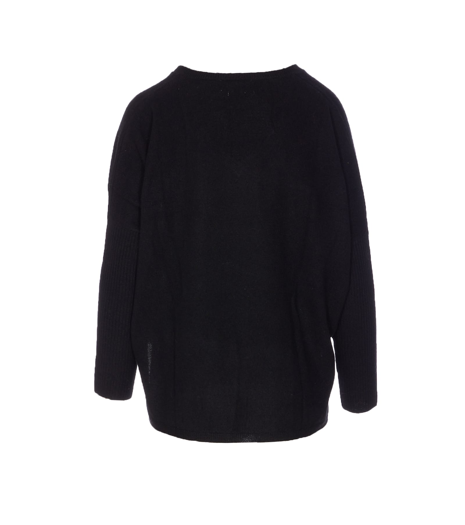 Not Shy V-neck Cashmere Sweater In Black