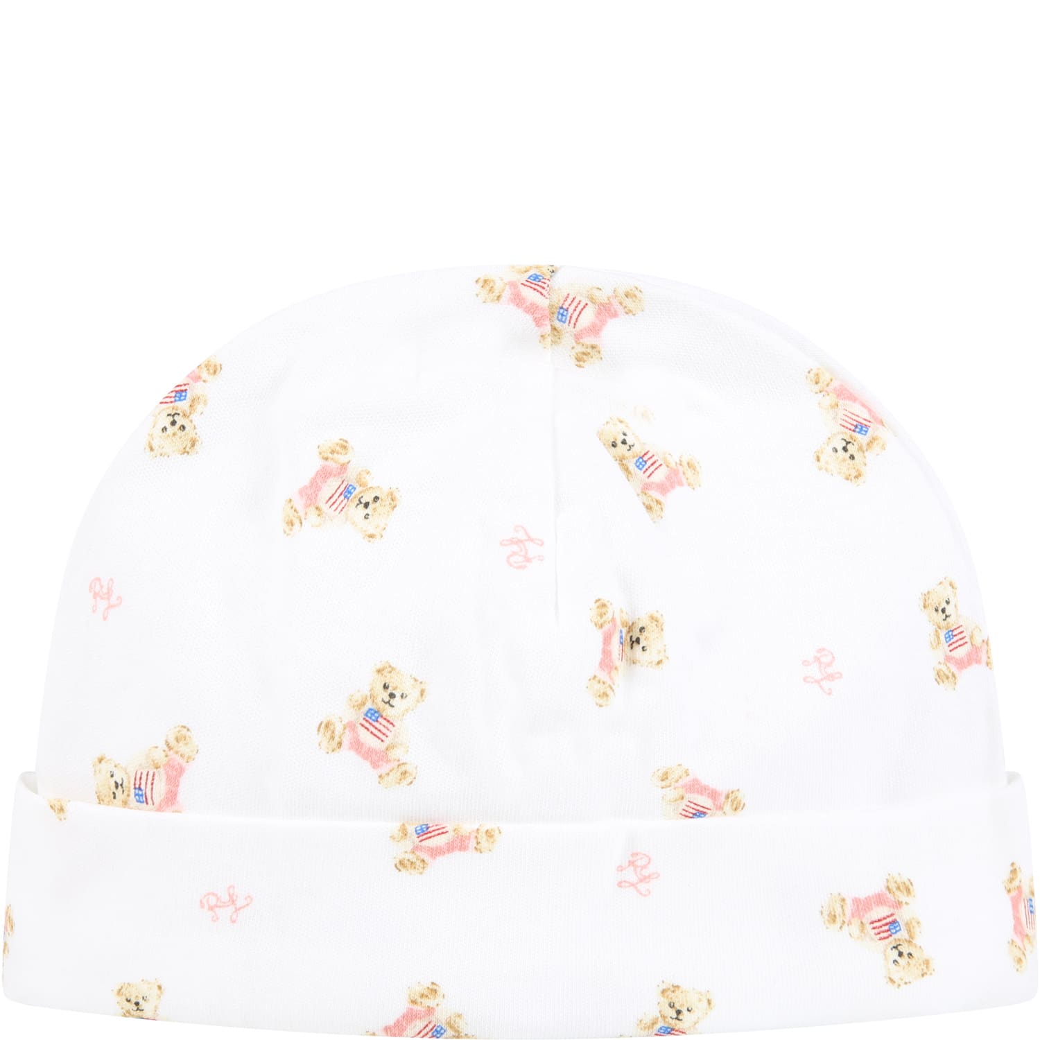 Ralph Lauren White Hat For Babygirl With Bears