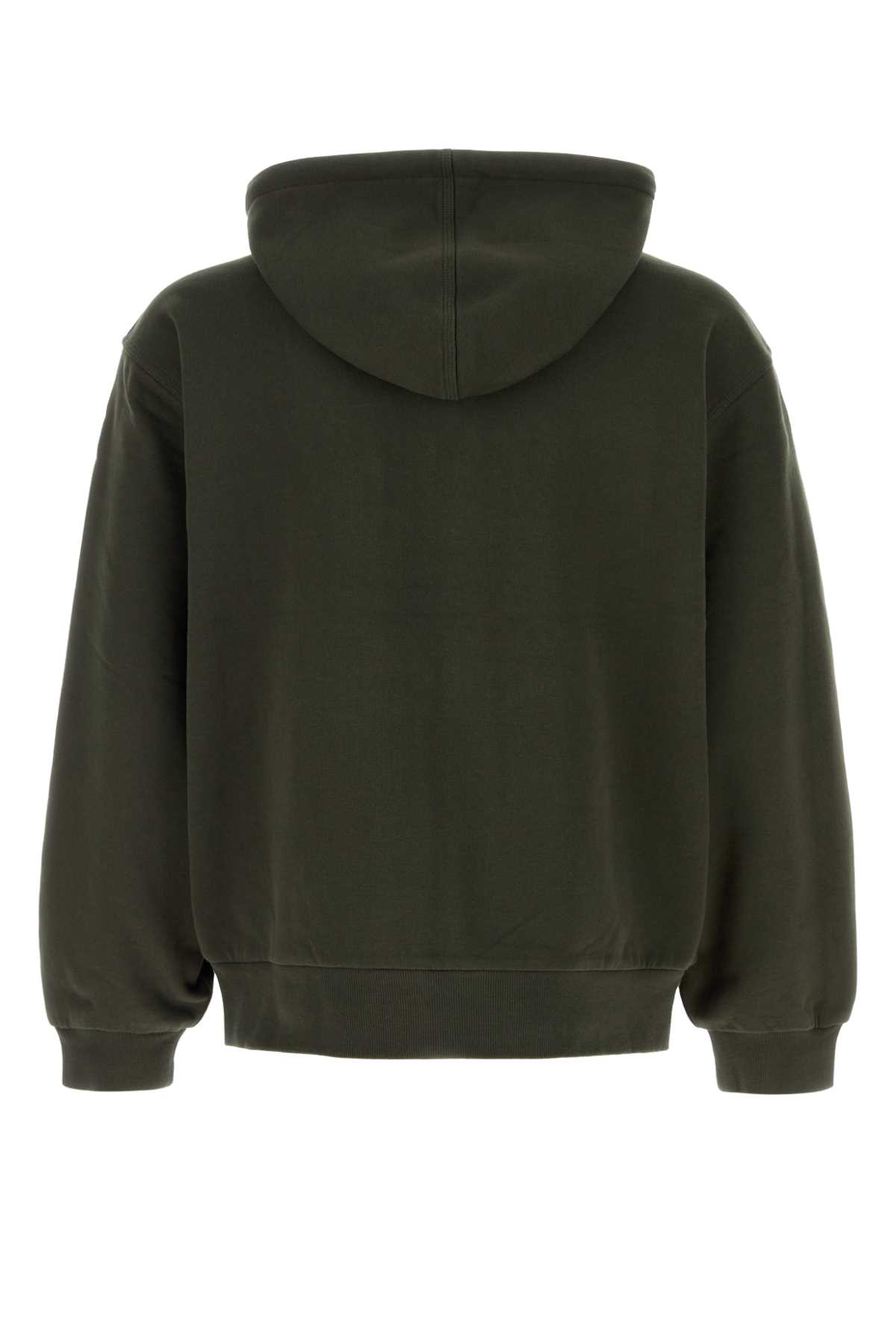 Carhartt Active Hooded Sweat Jacket With Kangaroo Pocket In Green