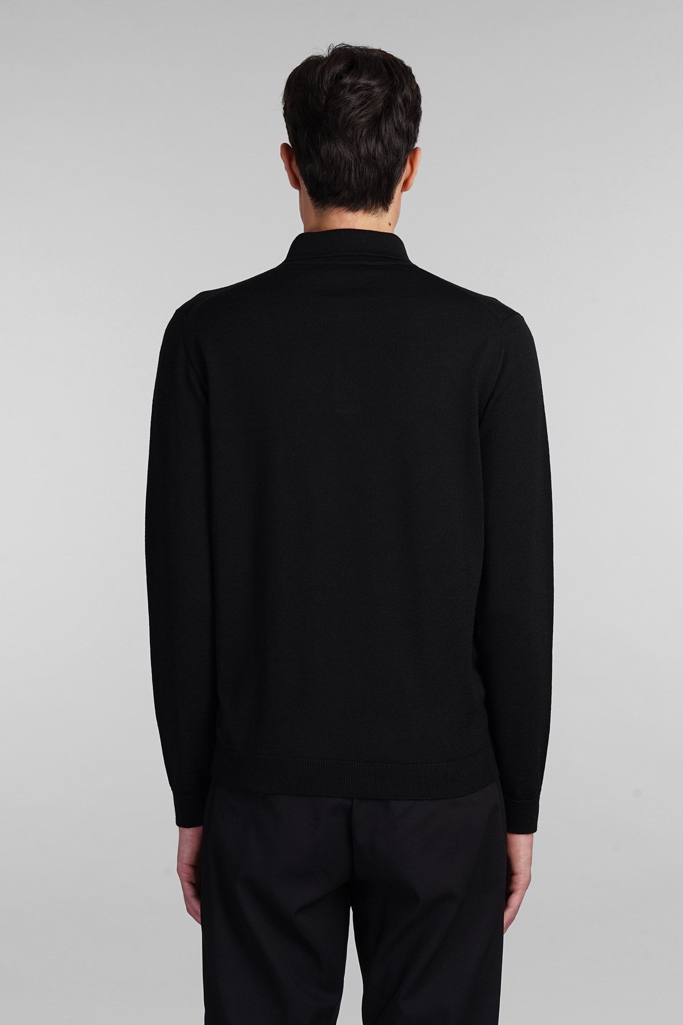 Shop Roberto Collina Polo In Black Wool