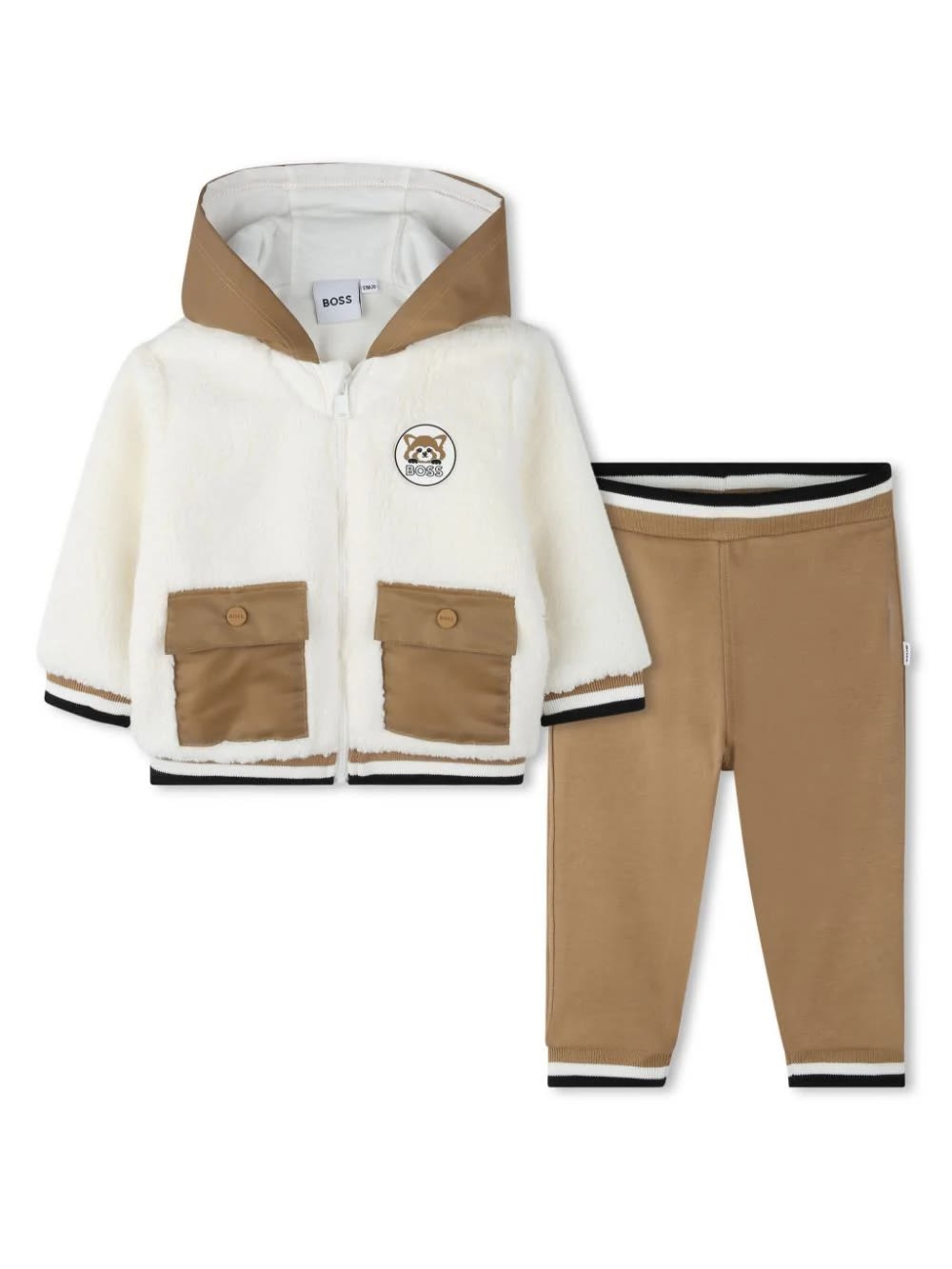 Hugo Boss Babies' Completo 2 Pezzi Con Stampa In White