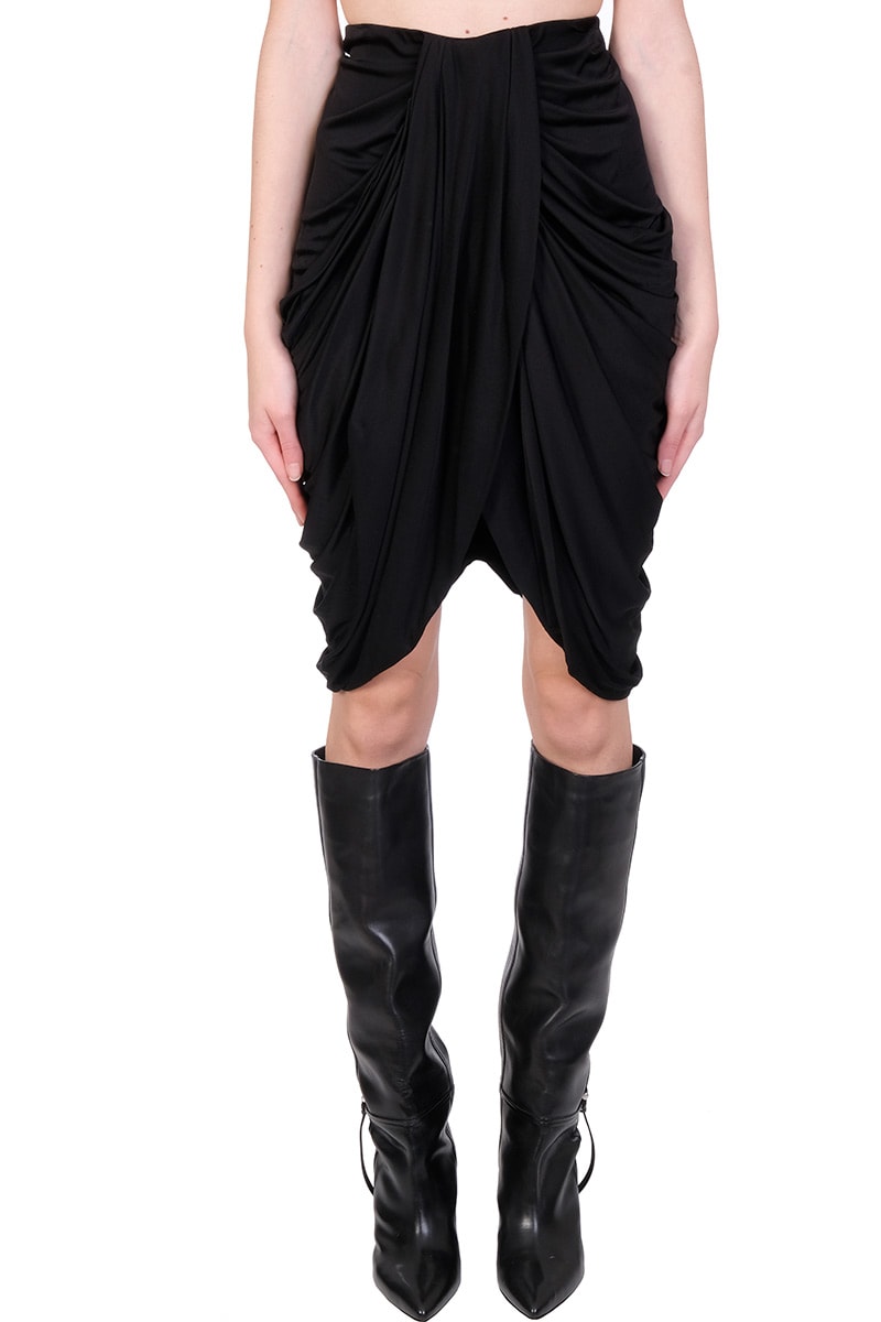 Isabel Marant Dotina Skirt In Black Viscose