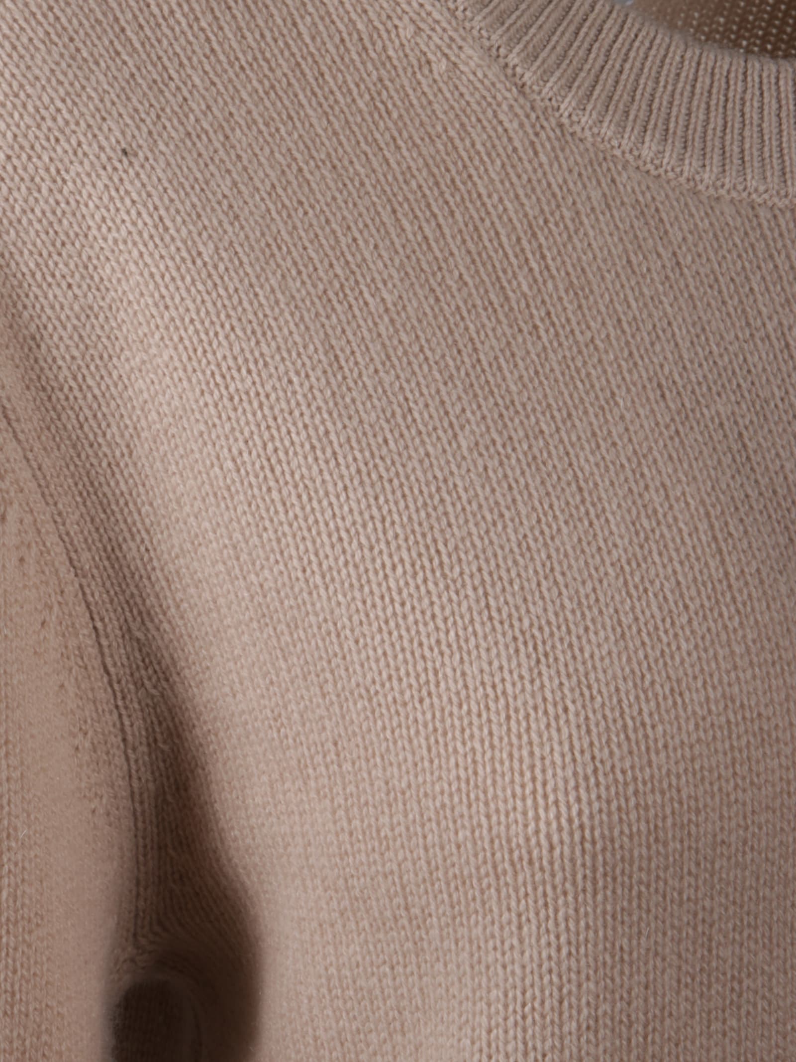 Allude Crew-neck Sweater In Brown
