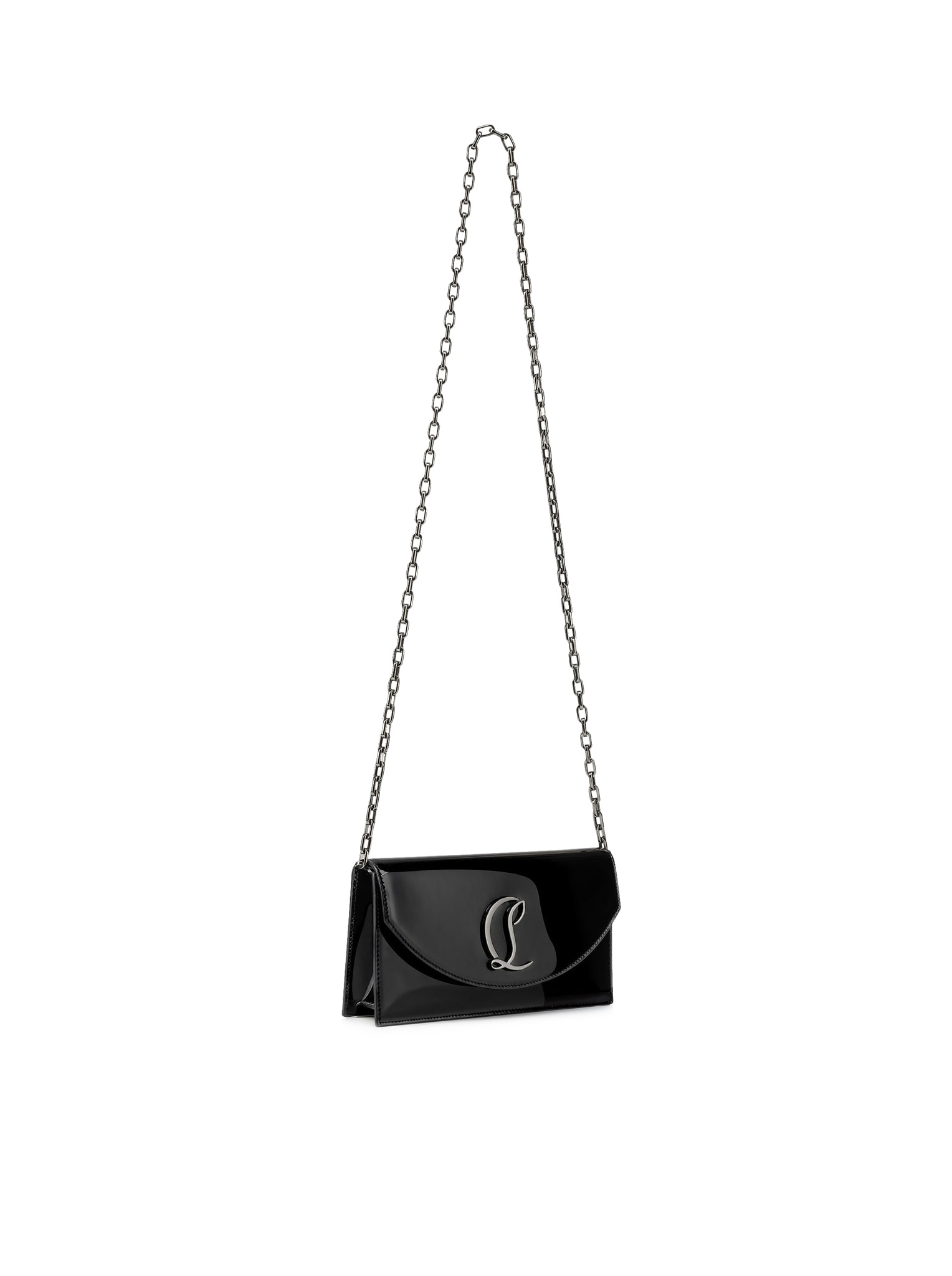 Christian Louboutin The Loubi 54 Wallet In Black/gun Metal