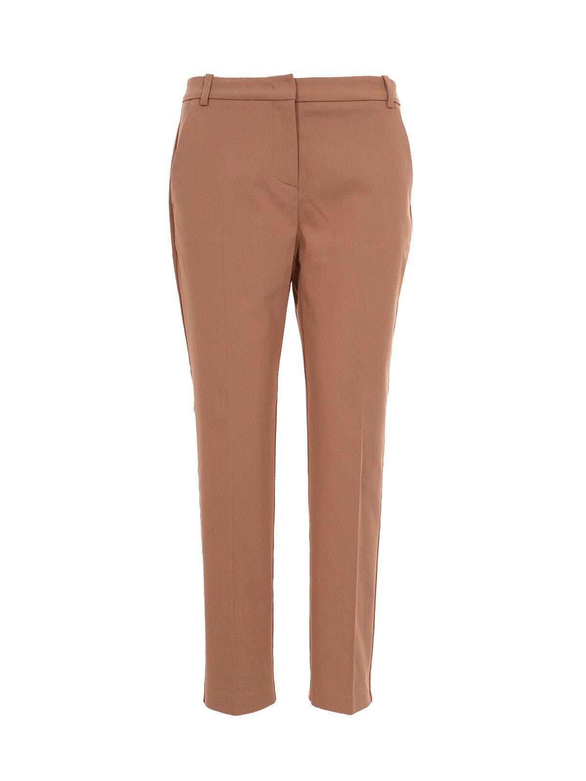 Shop Pinko Straight-leg Trousers In Brown
