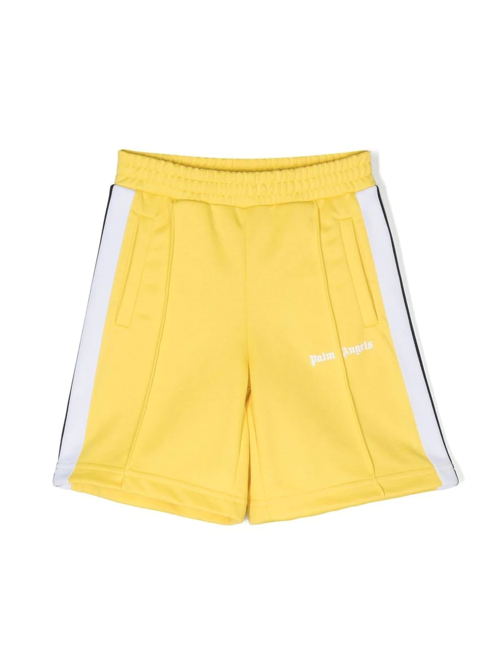 Palm Angels Yellow Polyester Shorts