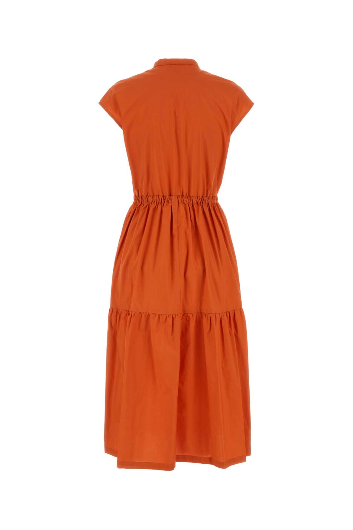 Woolrich Orange Cotton Dress In Koi