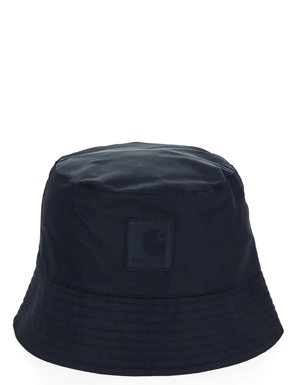 Shop Carhartt Logo Bucket Hat In Black