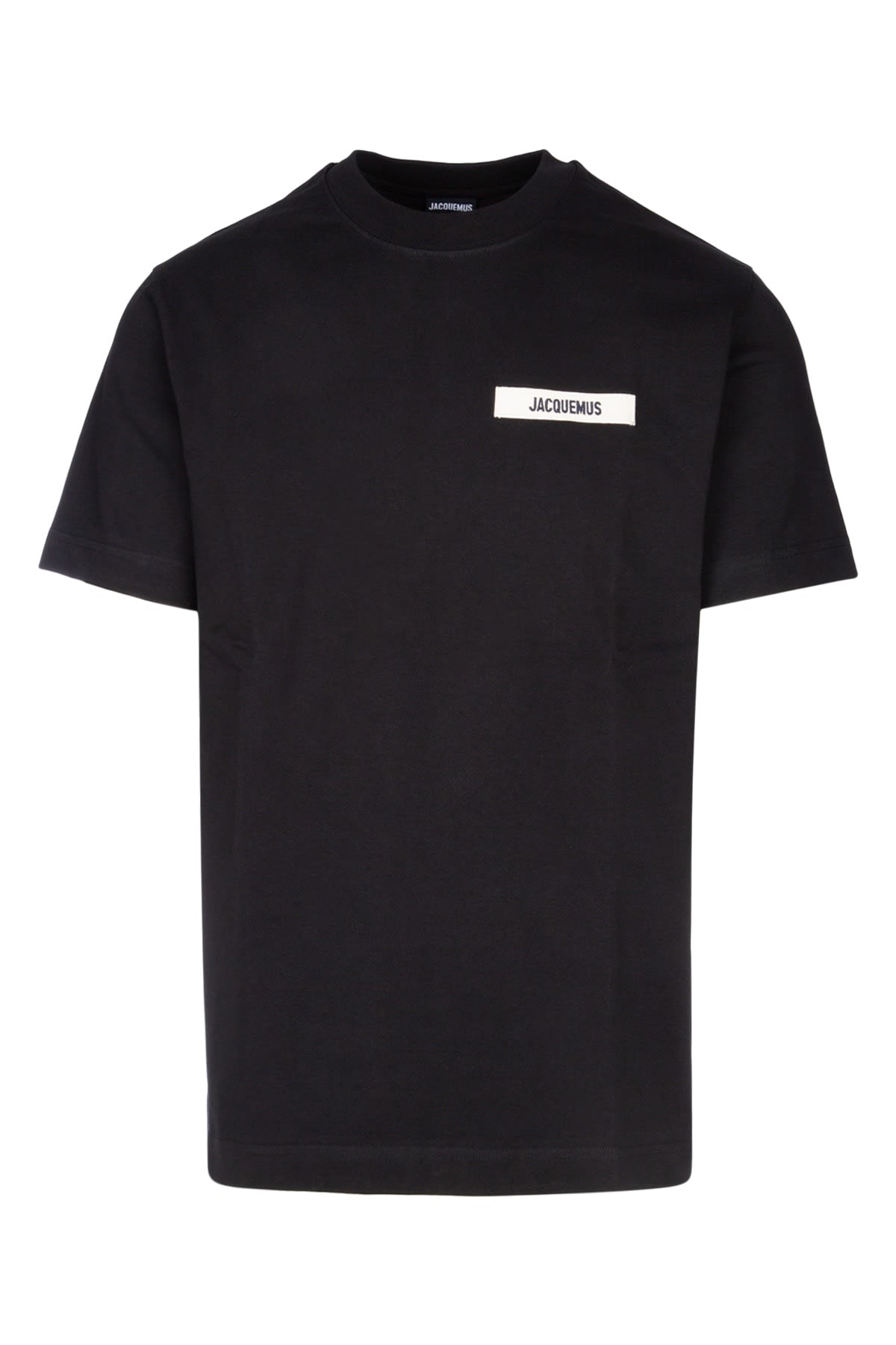 Shop Jacquemus Le Tshirt Gros Grain In Black