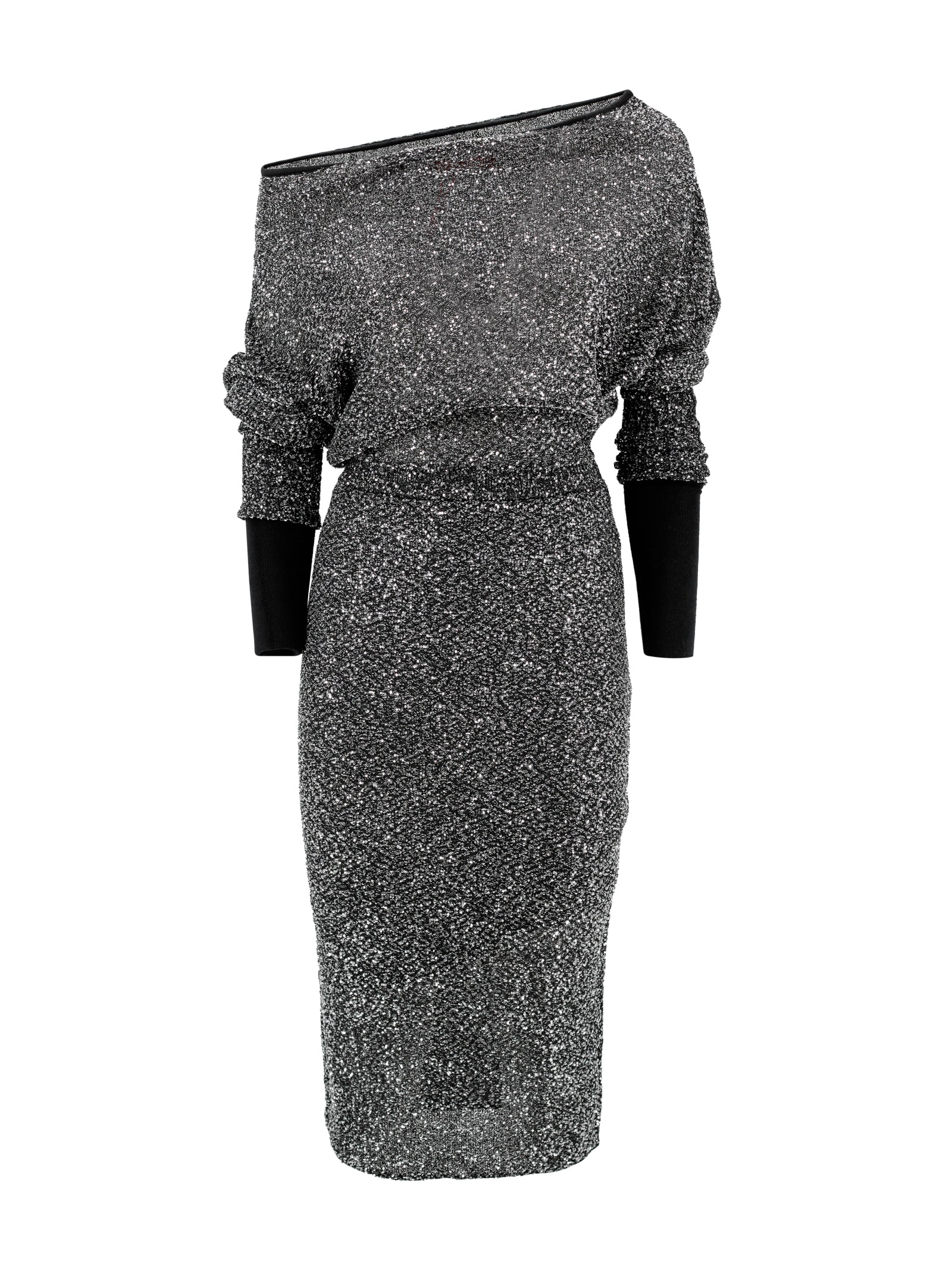 Sequined Viscose Yarn Dress