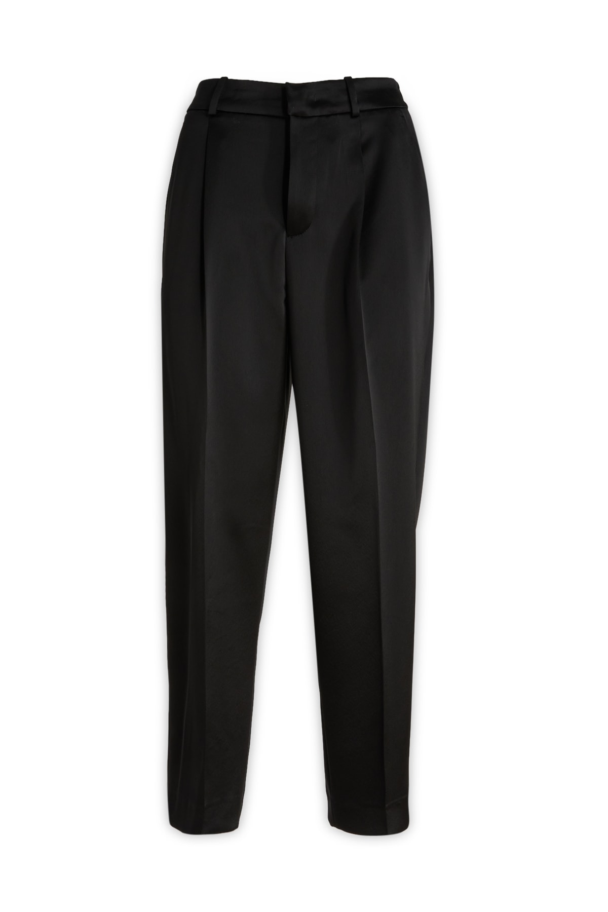 Pt Torino Black Stretch Polyester Pant
