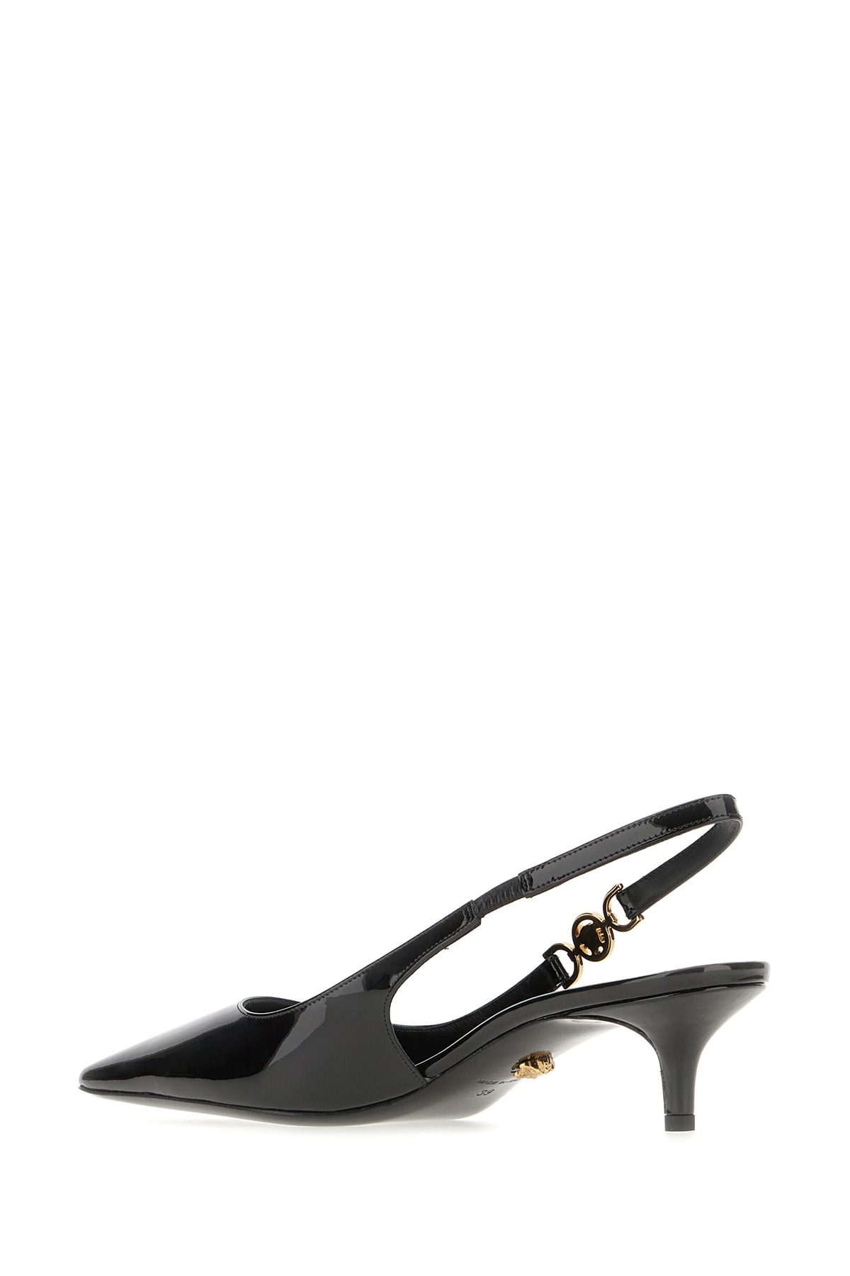 Shop Versace Black Leather Medusa Â 95 Pumps In 1b00v