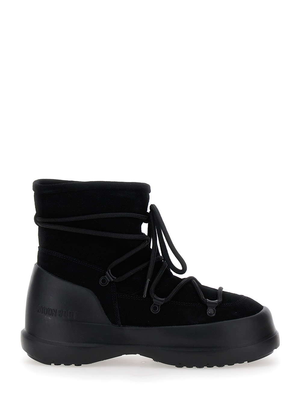 Shop Moon Boot Luna Boot Suede Lab69 In Black