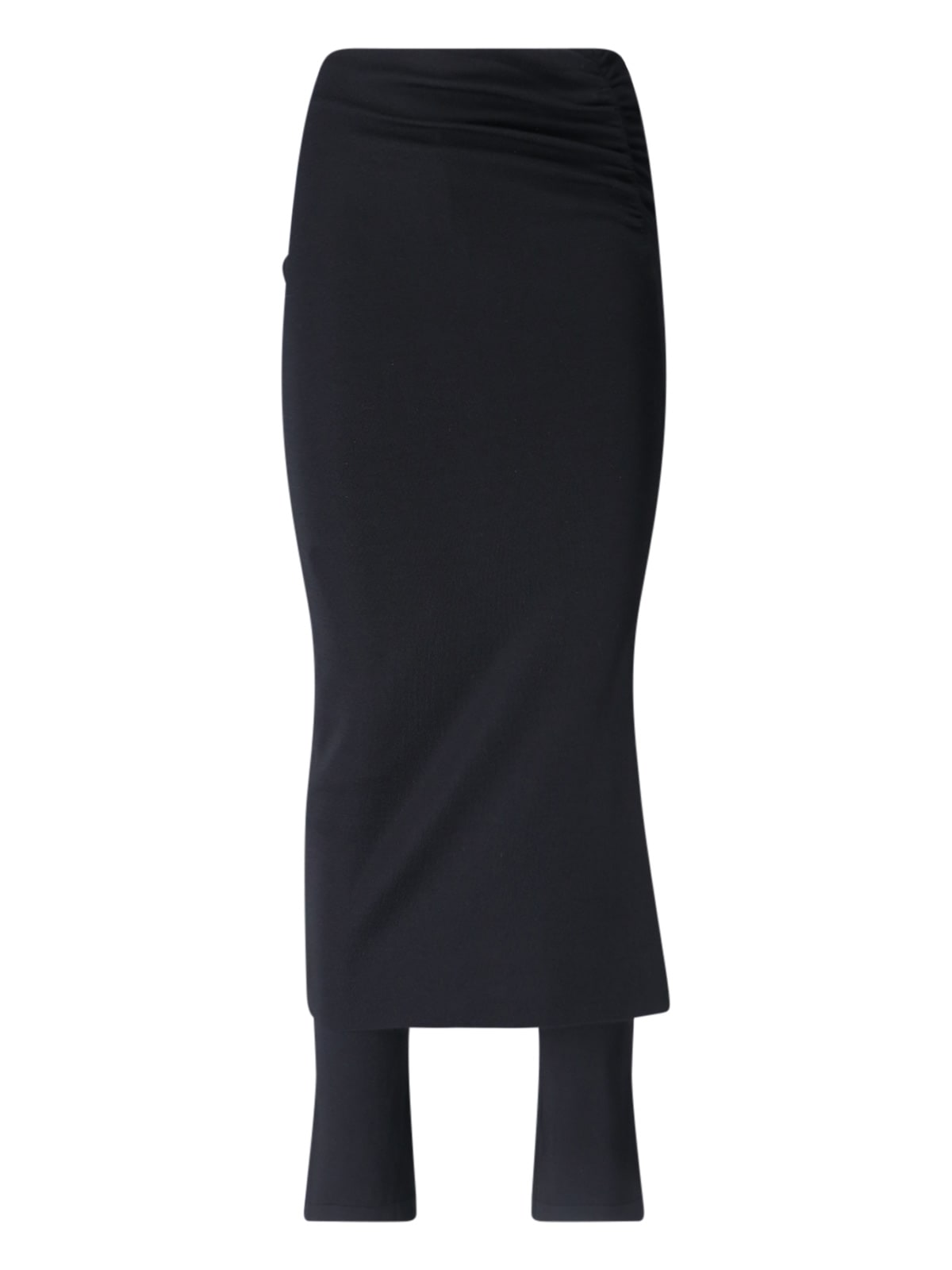 Shop Alaïa Draped Skirt In Black