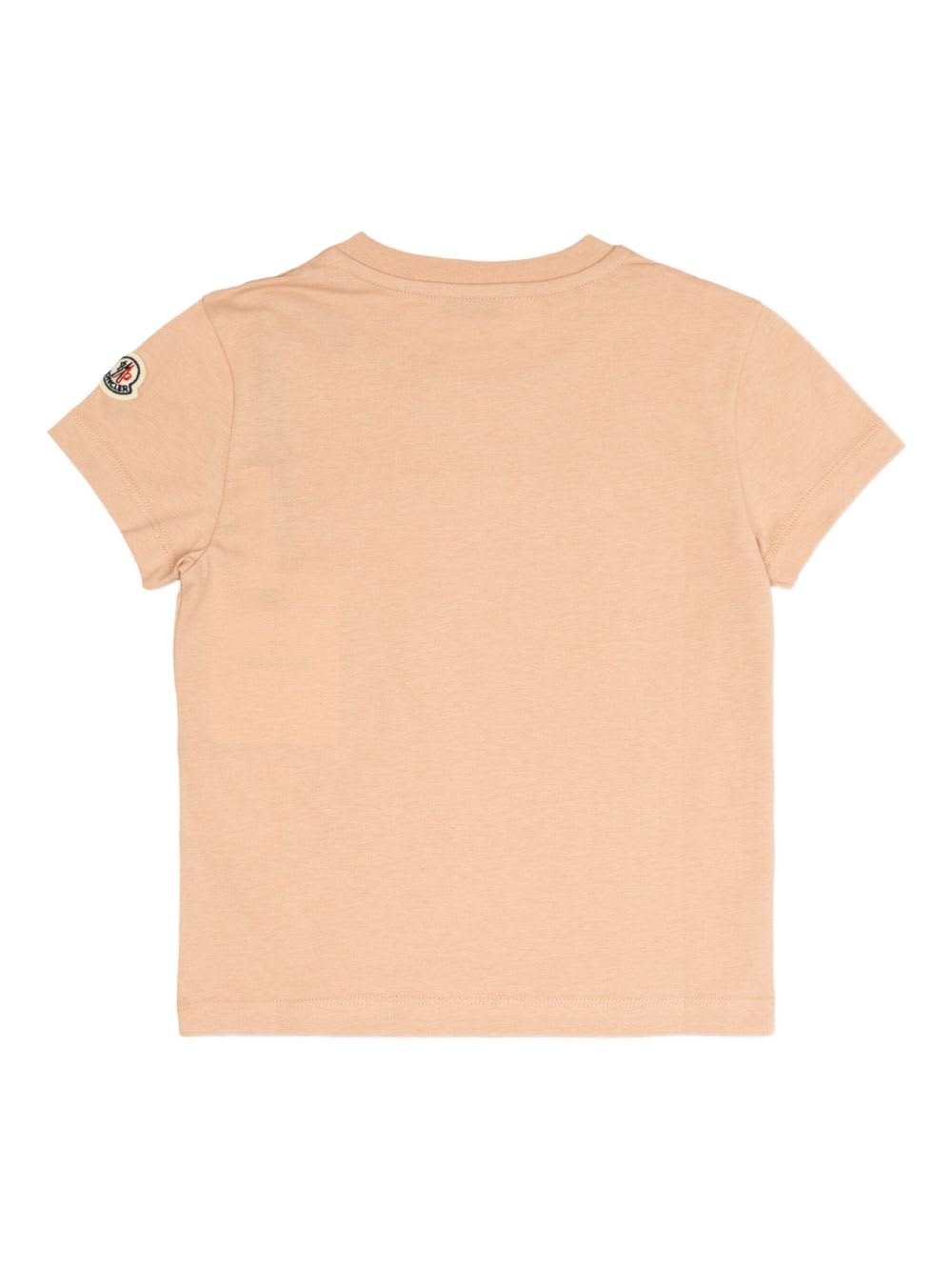 Moncler Enfant Cotton T-shirt In Neutral