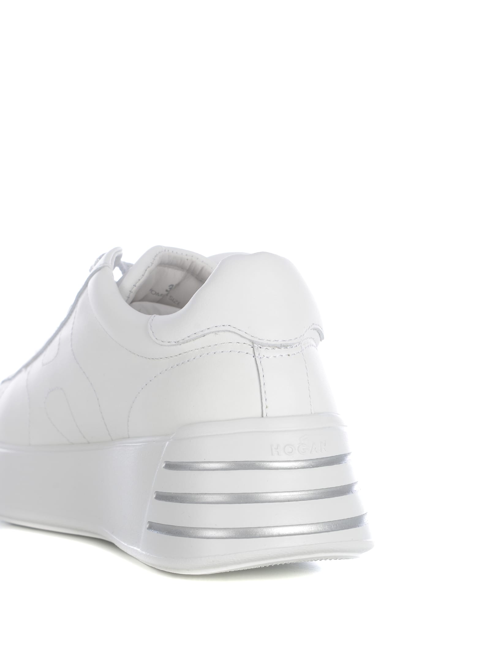 Shop Hogan Sneakers  Rebel Made In Leather In White