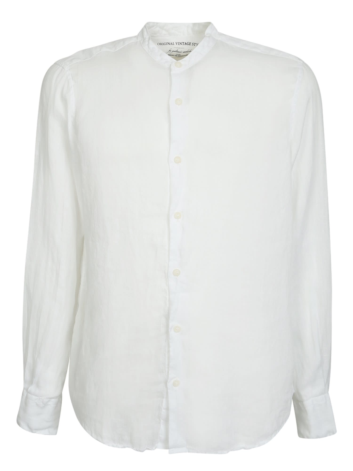 Shop Original Vintage Style Linen Shirt In White
