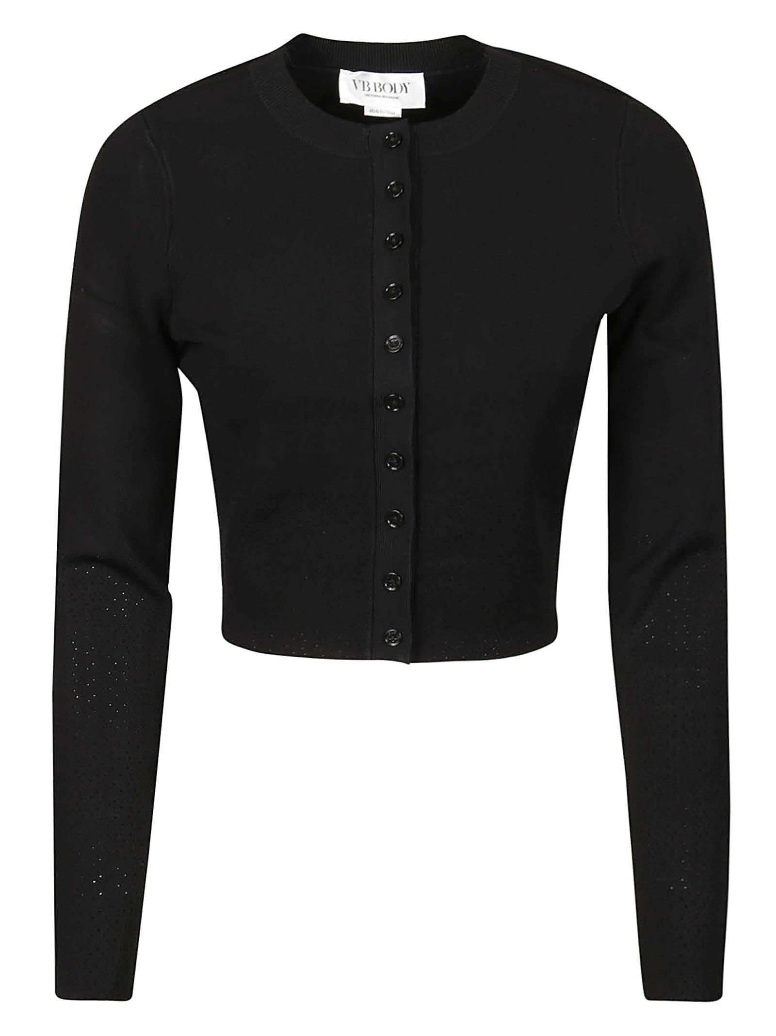 VICTORIA BECKHAM CROPPED FITTED CARDIGAN