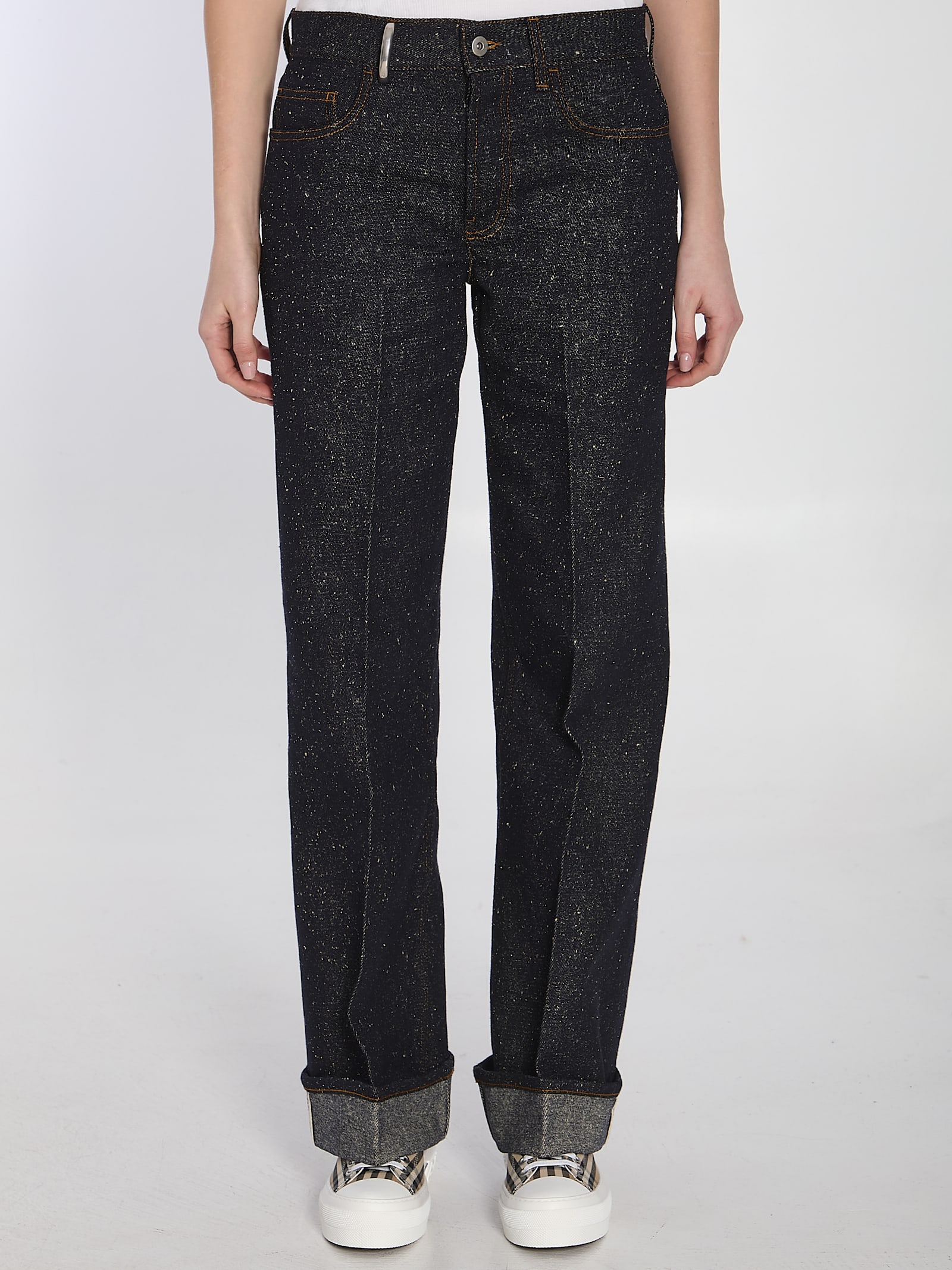 Burberry Straight Leg Jeans In Blue