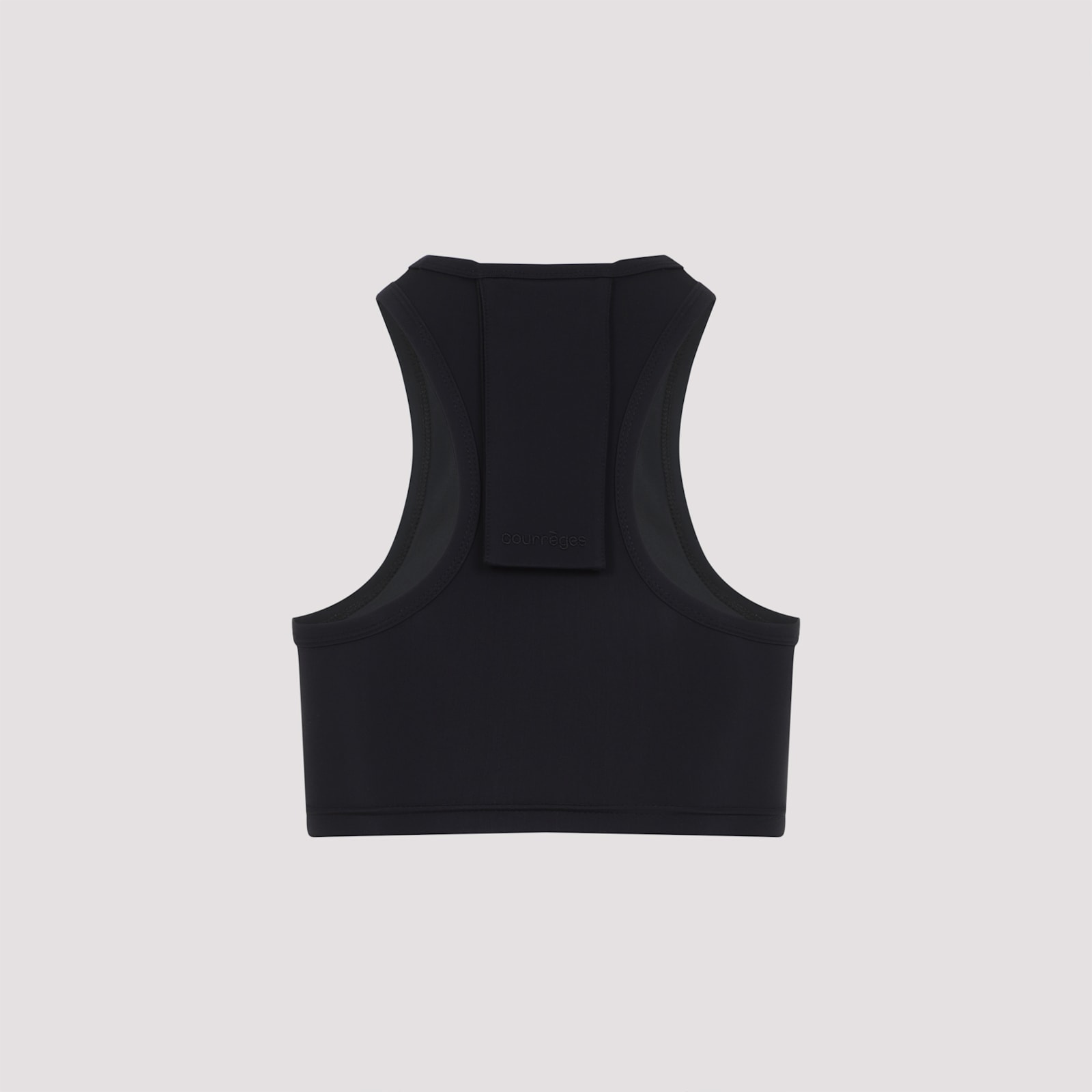 Courrèges Courregès Scuba Tech Jersey Bra In Black