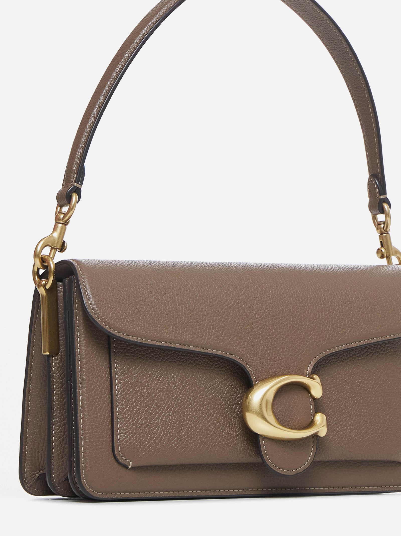 Coach Tabby 26 Leather Shoulder Bag In Gray