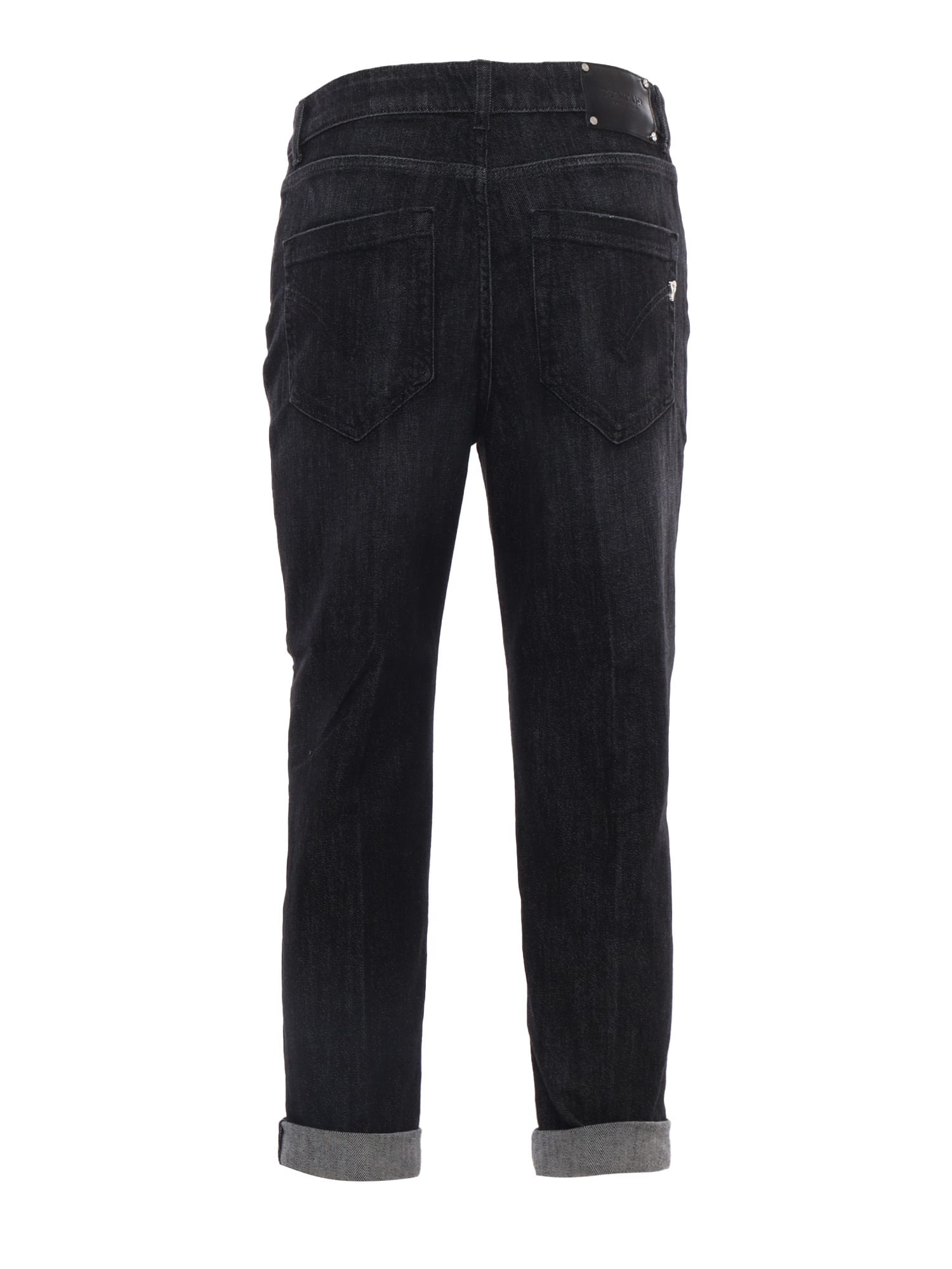 Shop Dondup Black High-waisted Jeans