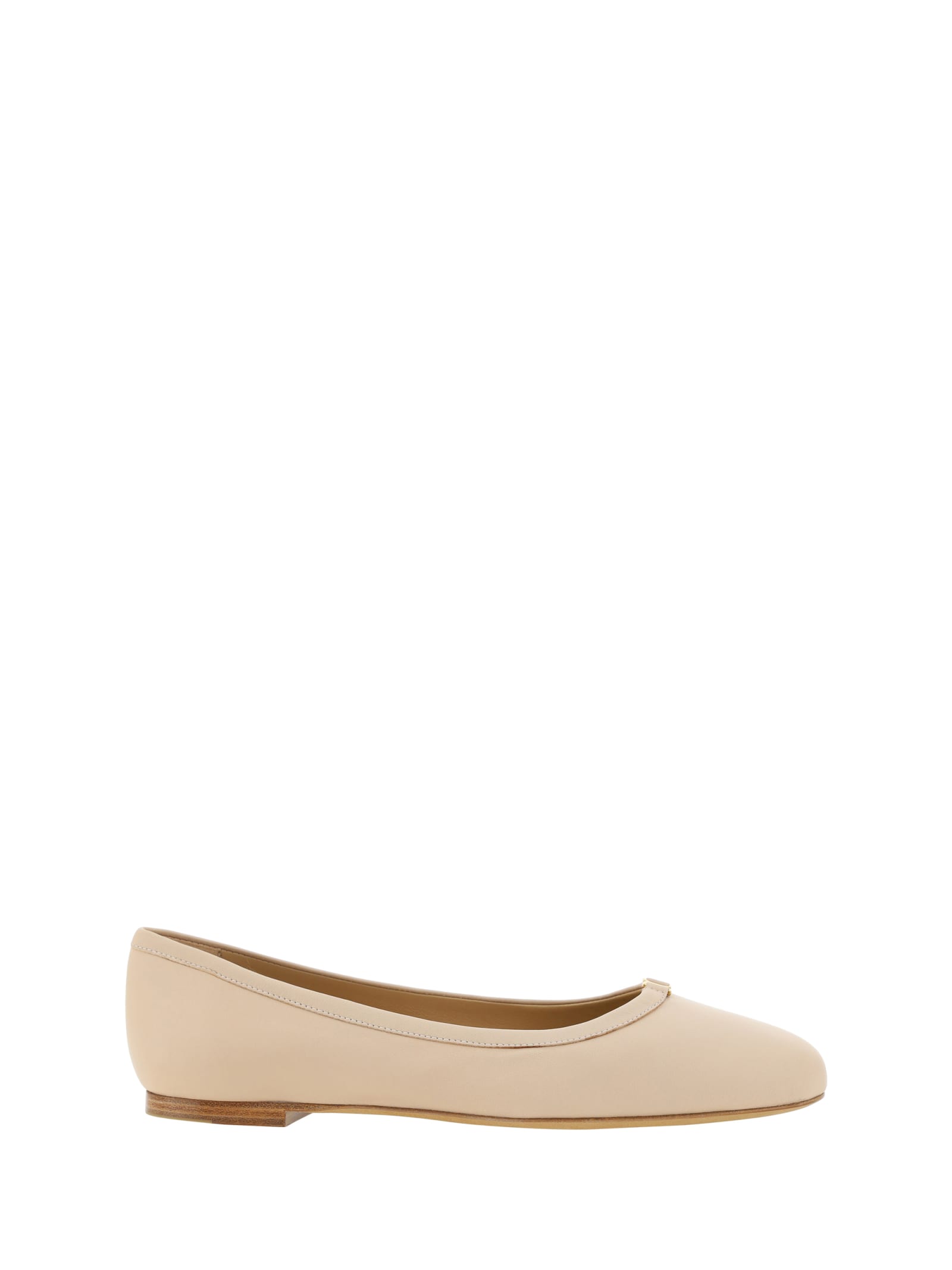 Shop Chloé Marcie Ballerinas In Delicate Nude