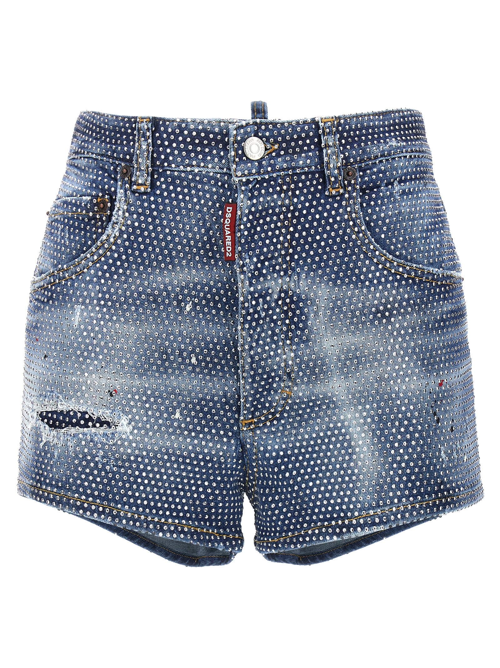 Shop Dsquared2 Hollywood Shorts In Blue