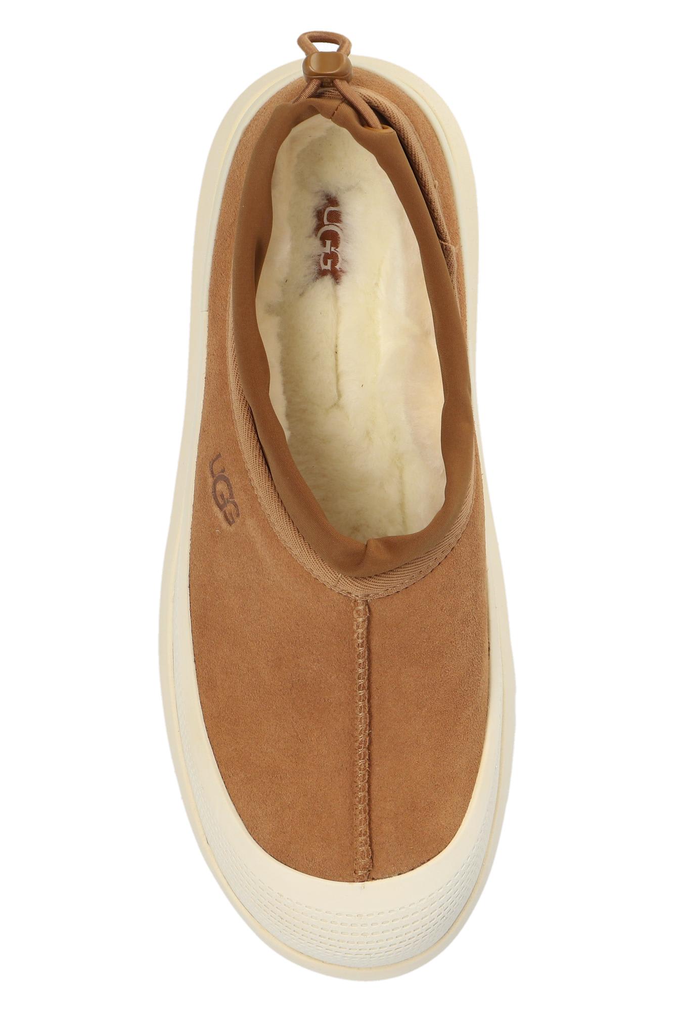 Shop Ugg Tasman Weather Hybrid Suede Shoes In Cwtc Chestnut / Whitecap