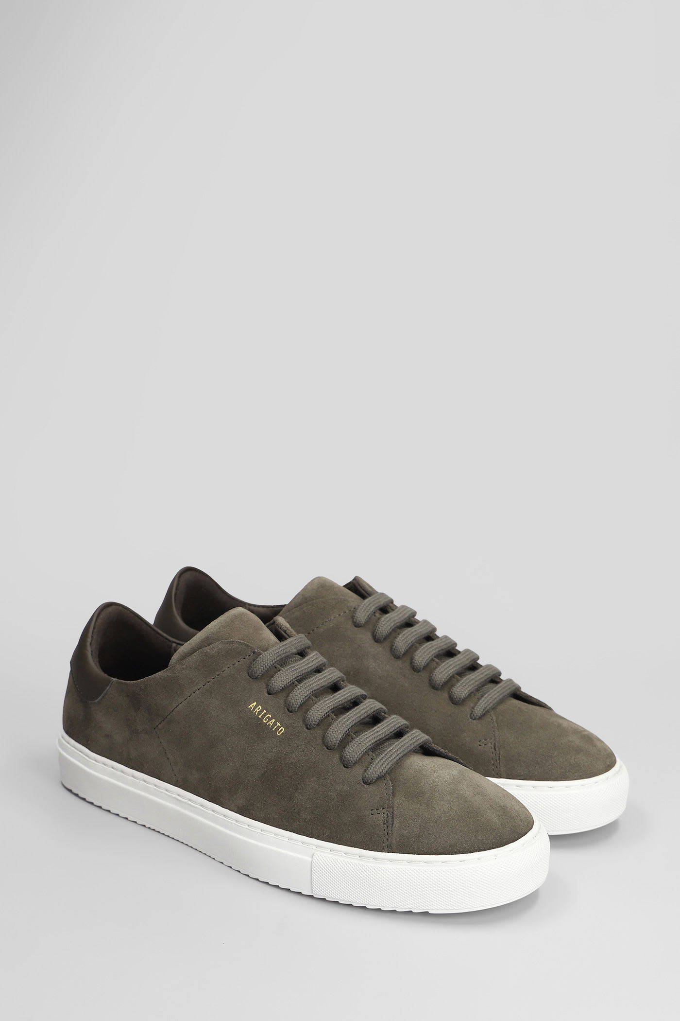 Axel Arigato Clean 90 Leather Sneakers In Gray