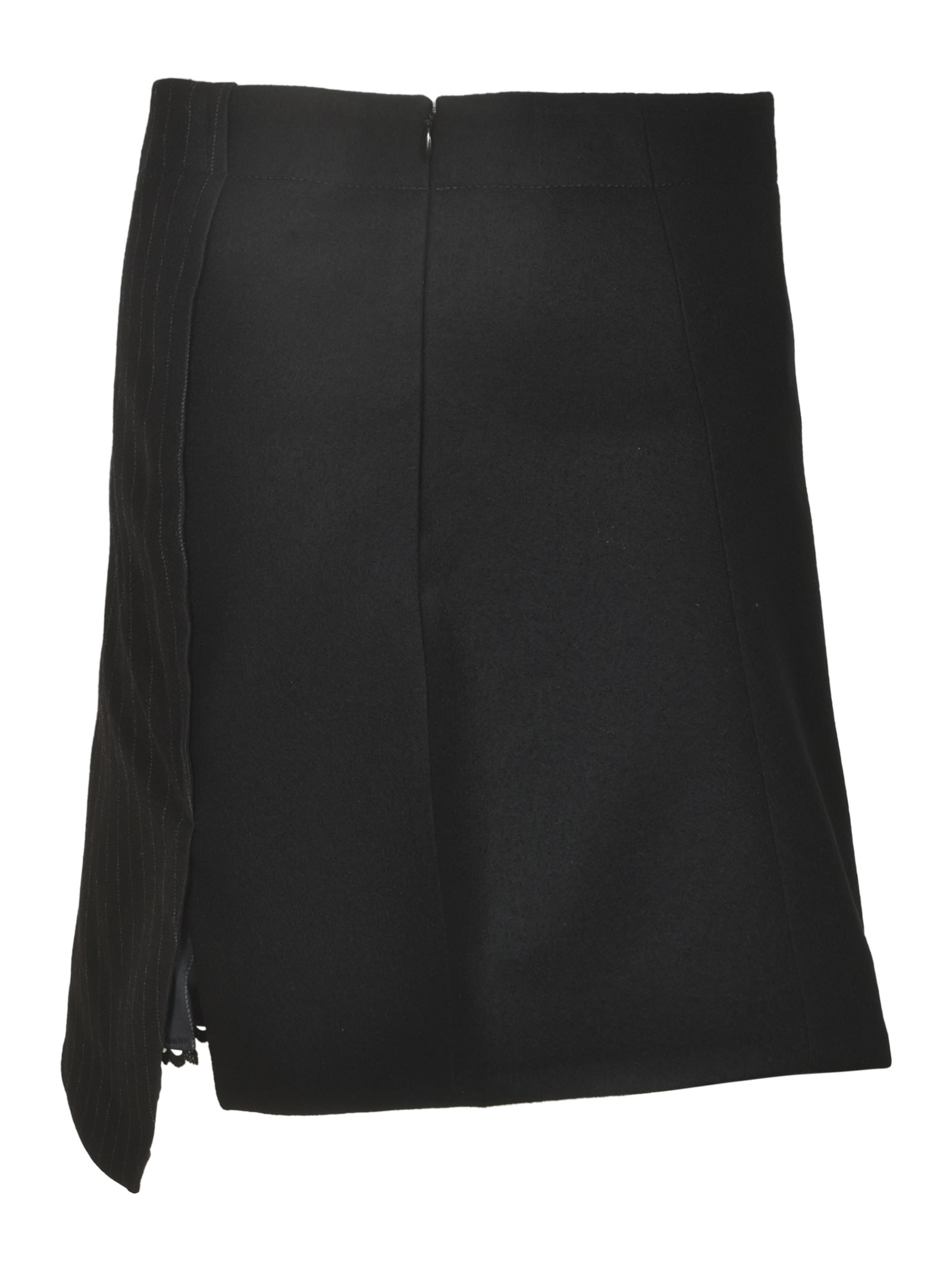 Shop Sacai Panelled Skirt In Black