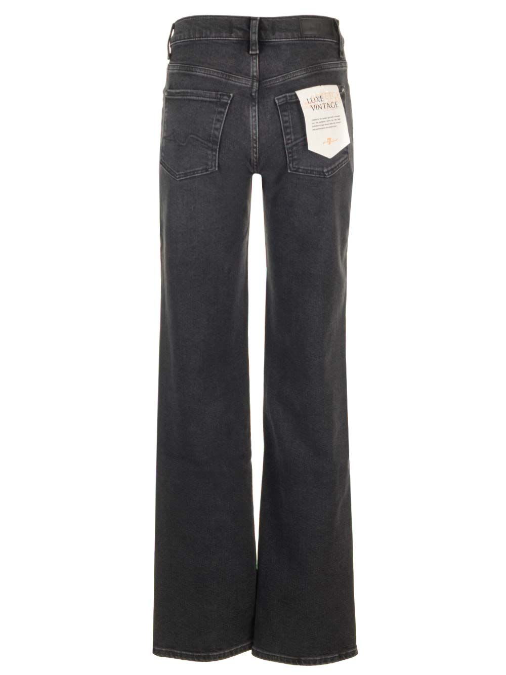 Shop 7 For All Mankind Ellie Straight Leg Jeans In Black