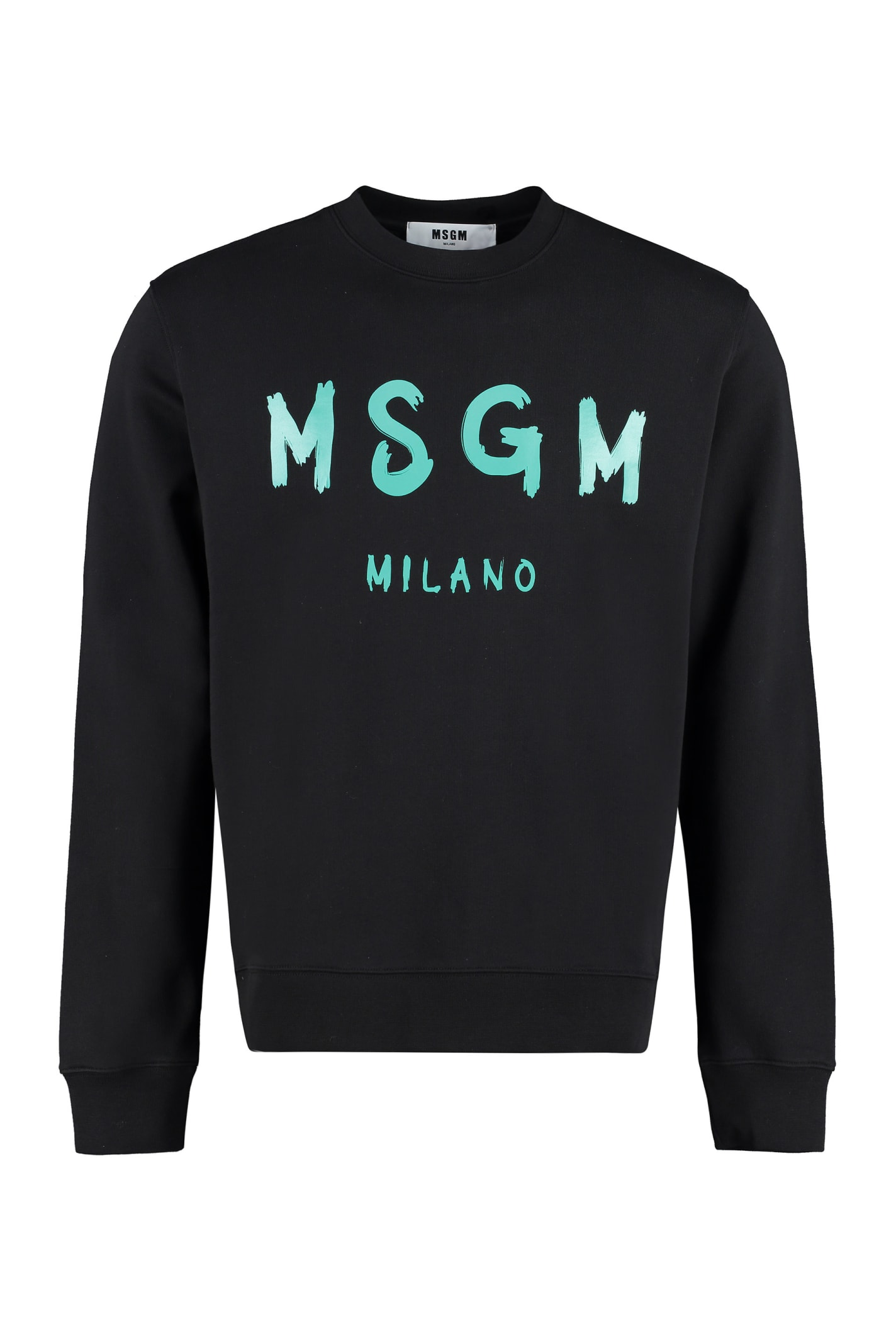MSGM Logo Detail Cotton Sweatshirt