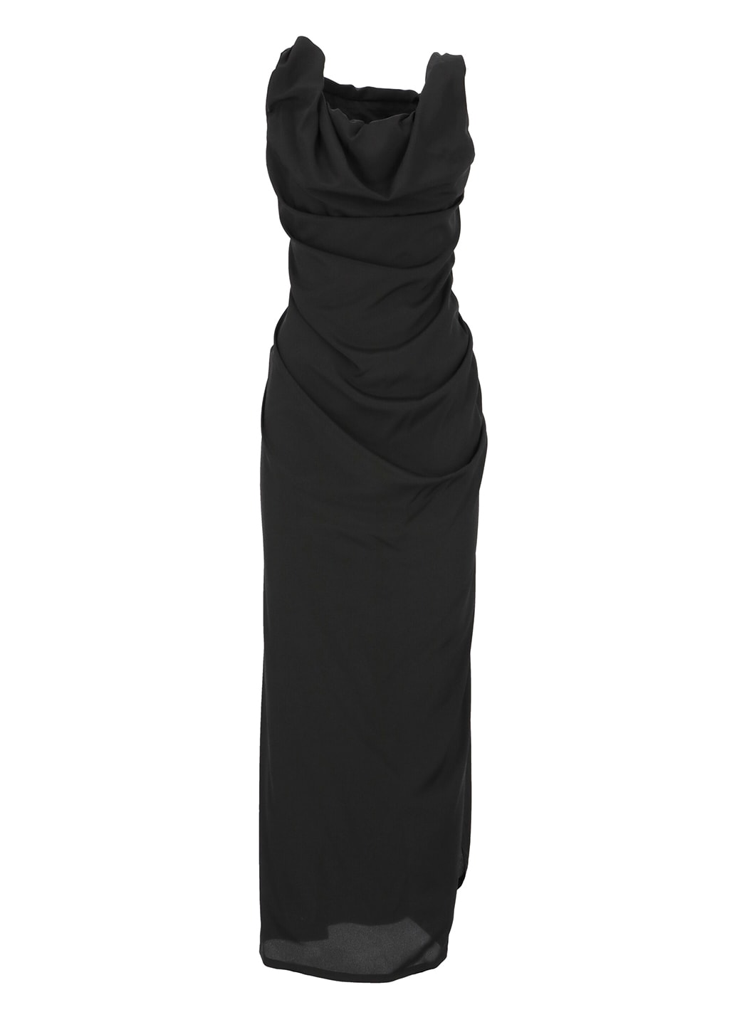 Vivienne Westwood Ginnie Draped Maxi Dress In Black