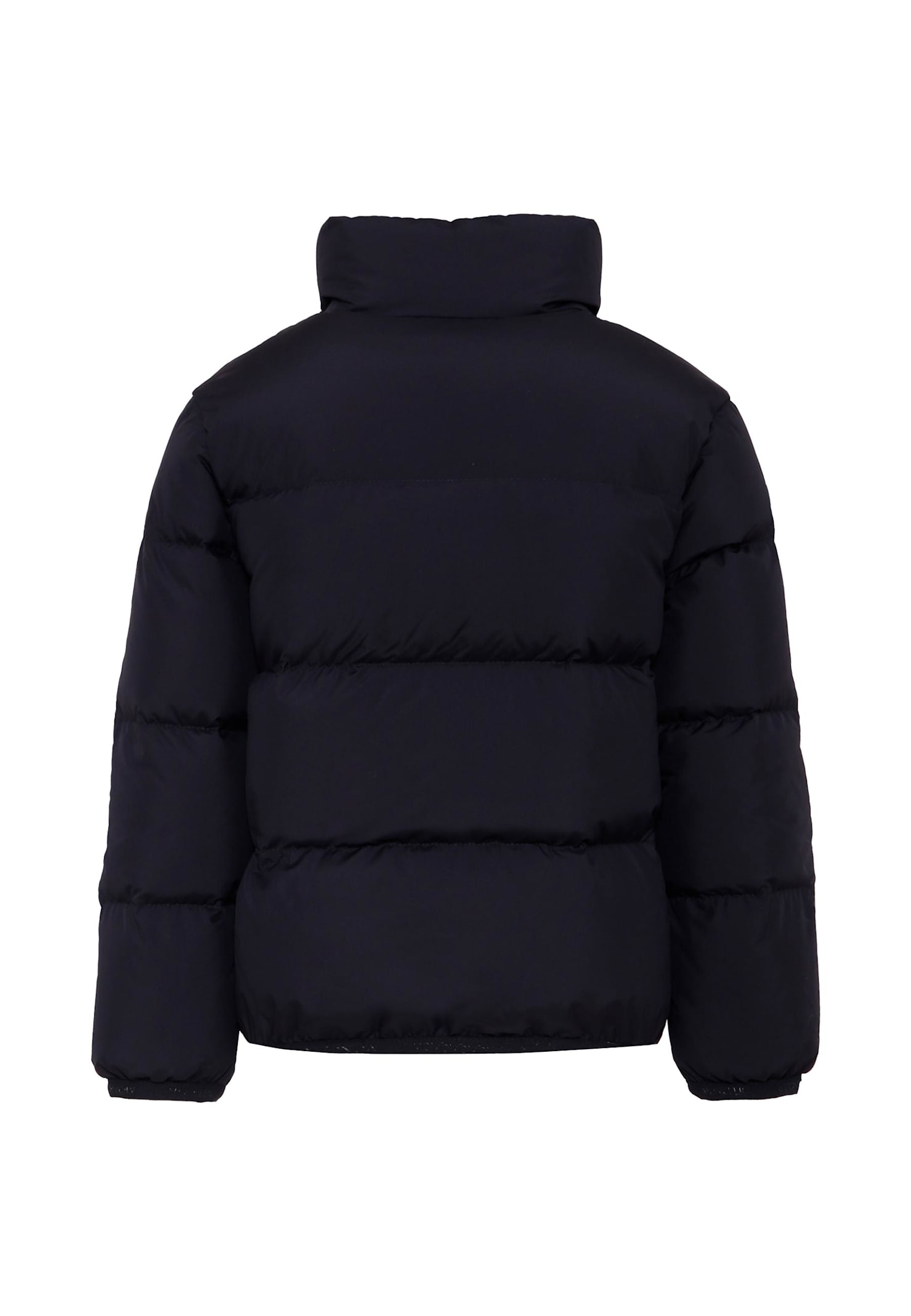 Moncler Blue Cermasa Down Jacket For Boy With Logo In Blue