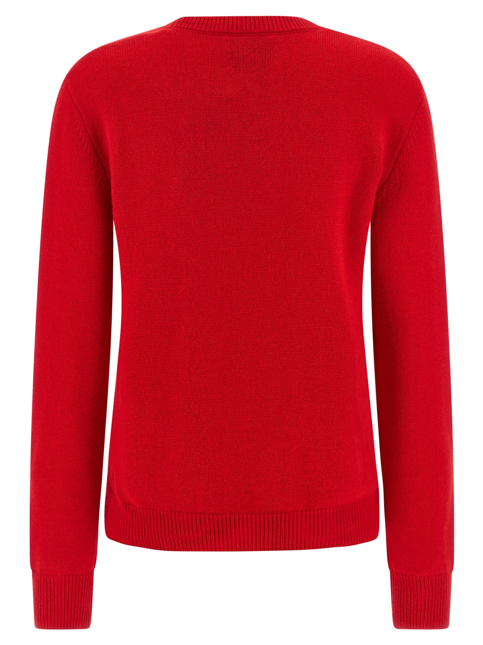 Mc2 Saint Barth X Peanuts Bow Patch Sweater In Red