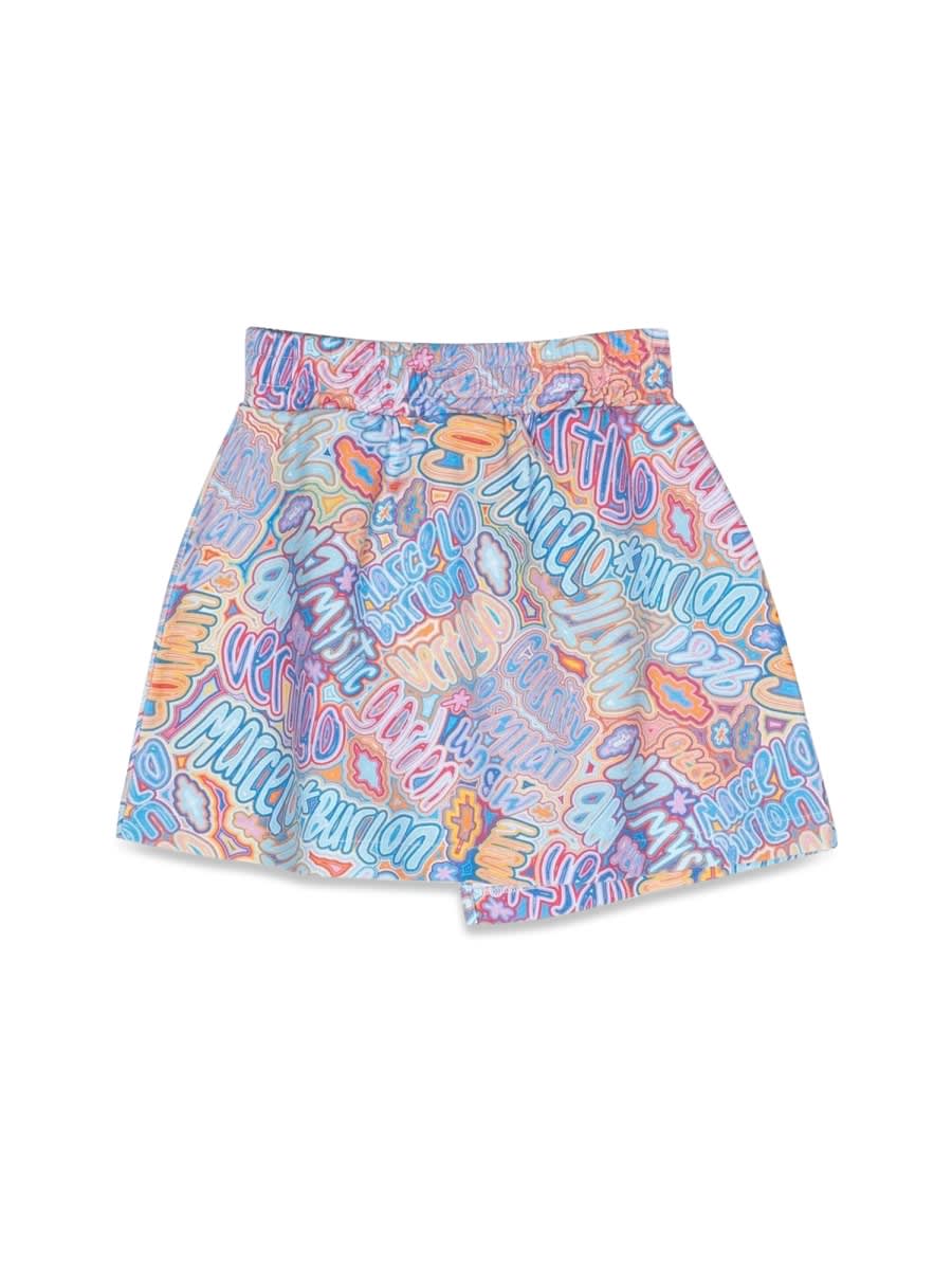 MARCELO BURLON COUNTY OF MILAN PANEL SWEATSKIRT