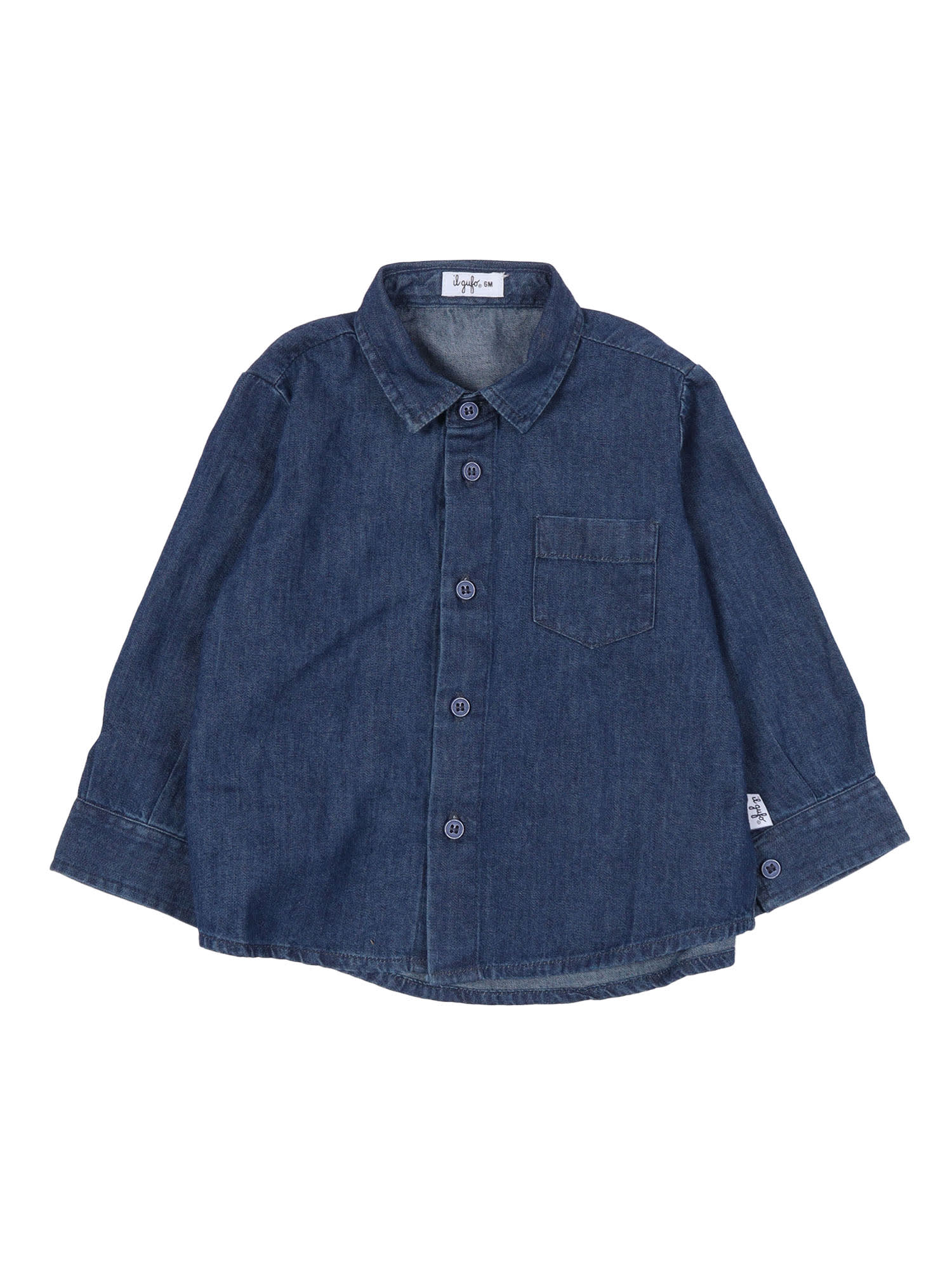 Il Gufo Long Sleeved Shirt In Blue