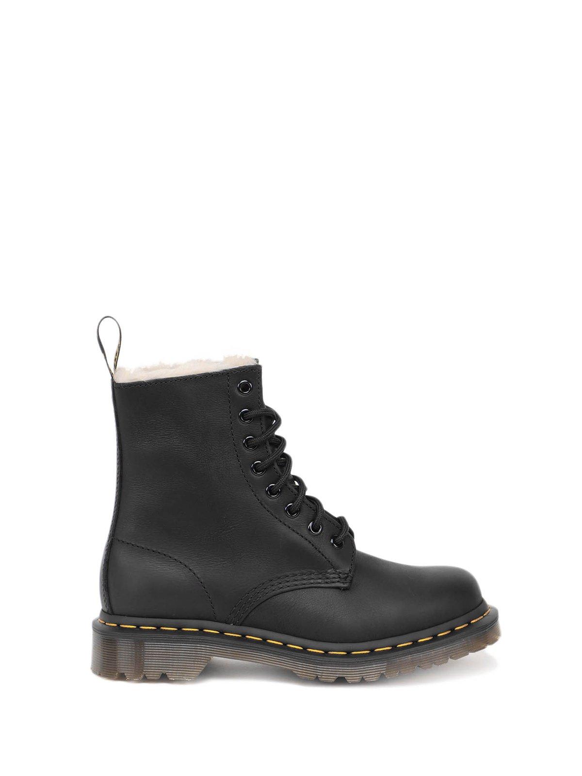 Shop Dr. Martens' 1460 Serena Faux-fur Boots In Black Wyoming