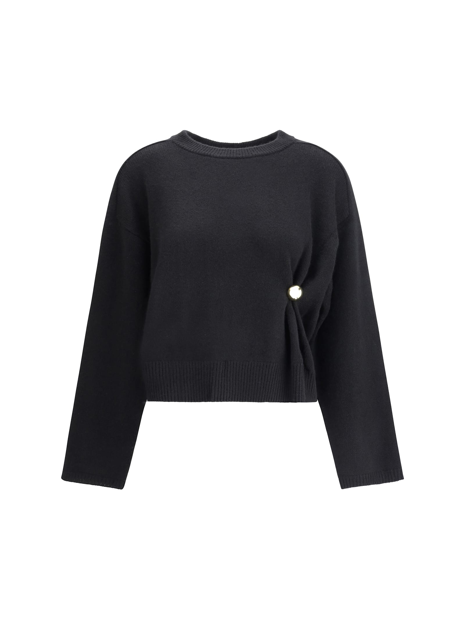 Loulou Studio Twisted-detail Cashmere Sweater In Black