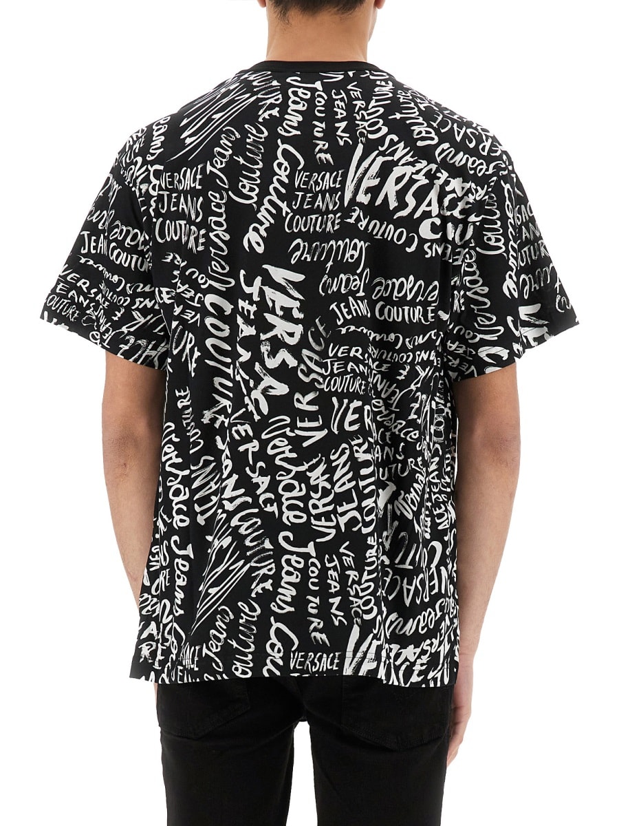 Shop Versace Jeans Couture T-shirt In Black