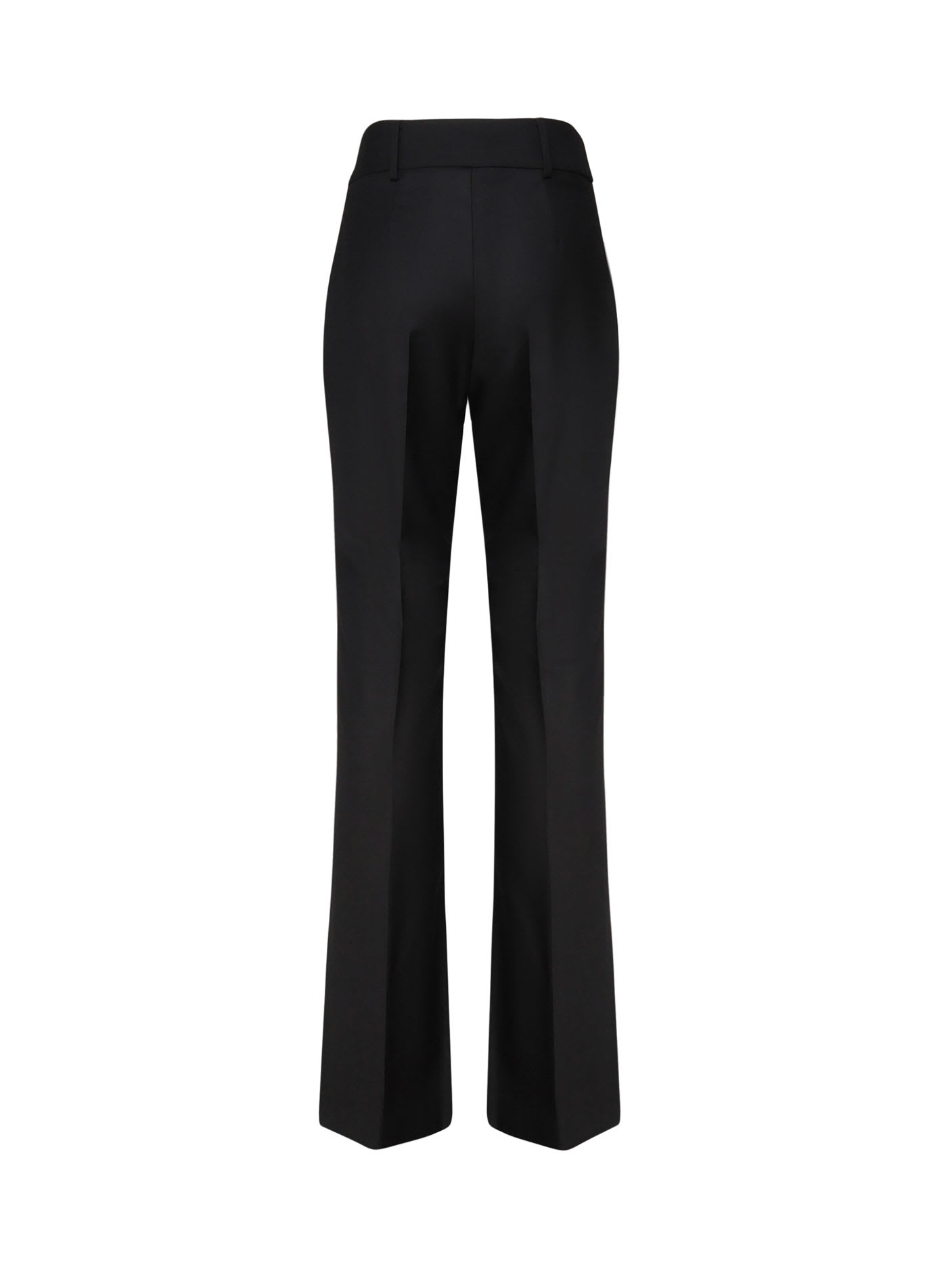 Mariuccia Milano Side-pocket Wool Trousers In Black