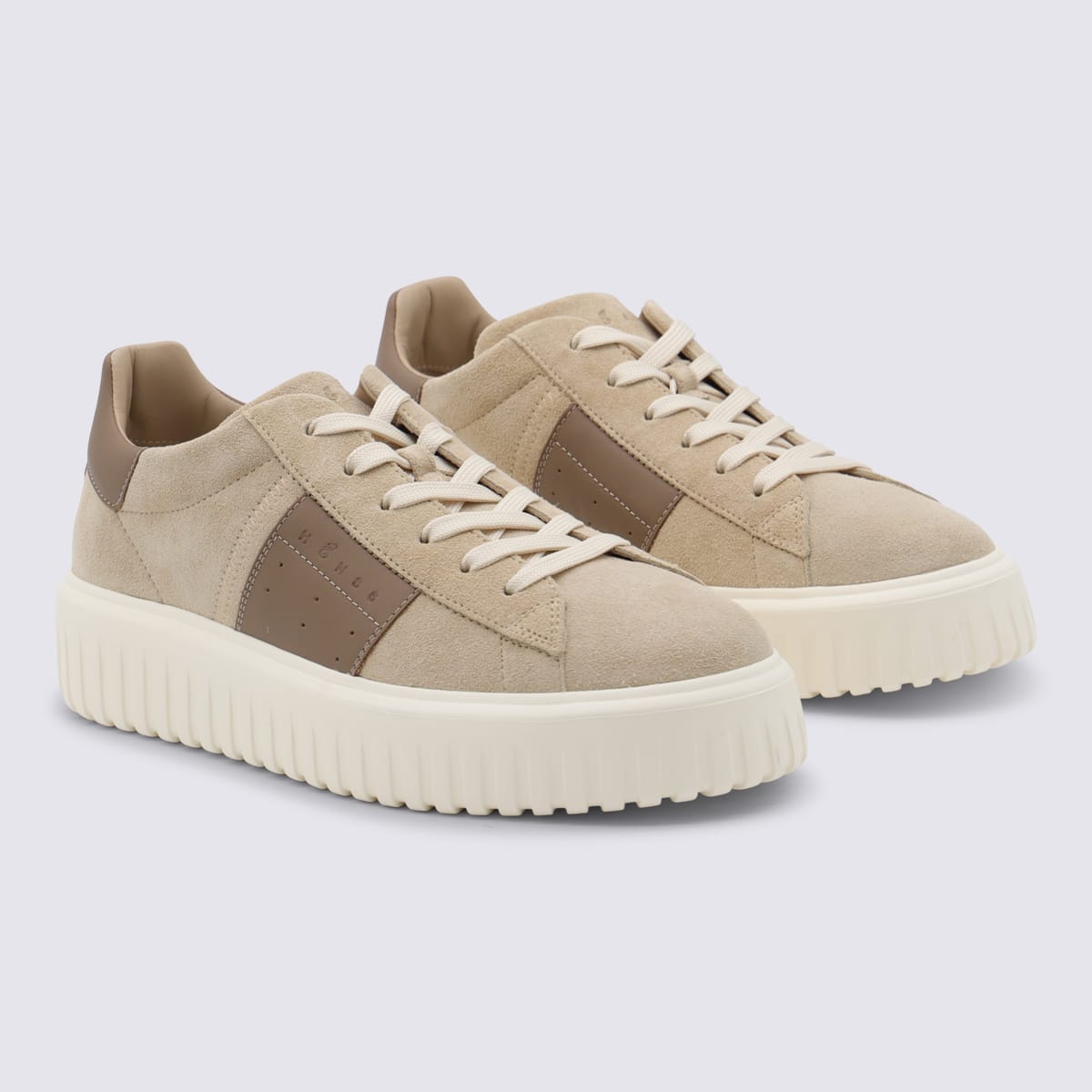 Hogan Low Top Sneakers Round Toe In Multi