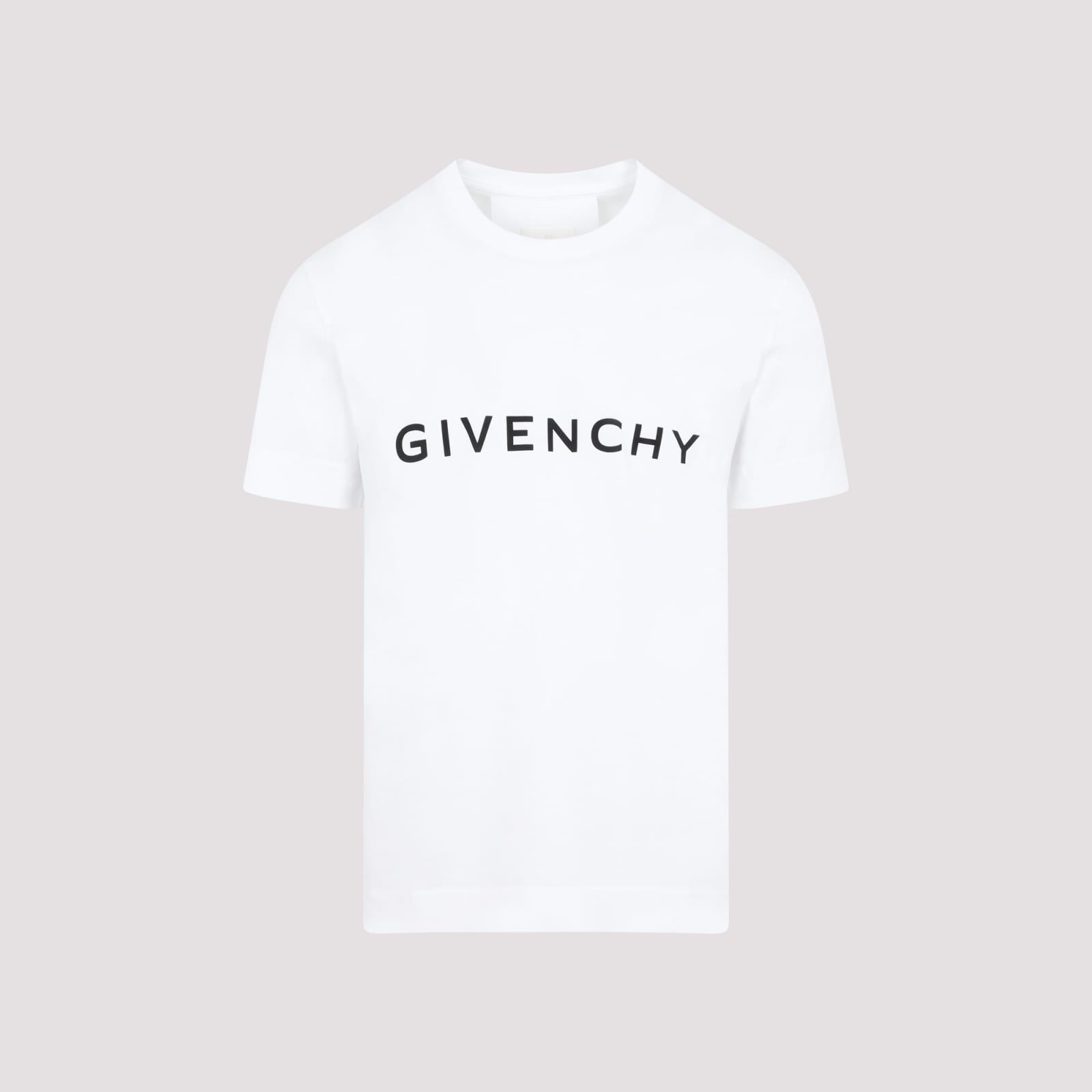 Shop Givenchy Cotton Logo T-shirt In White