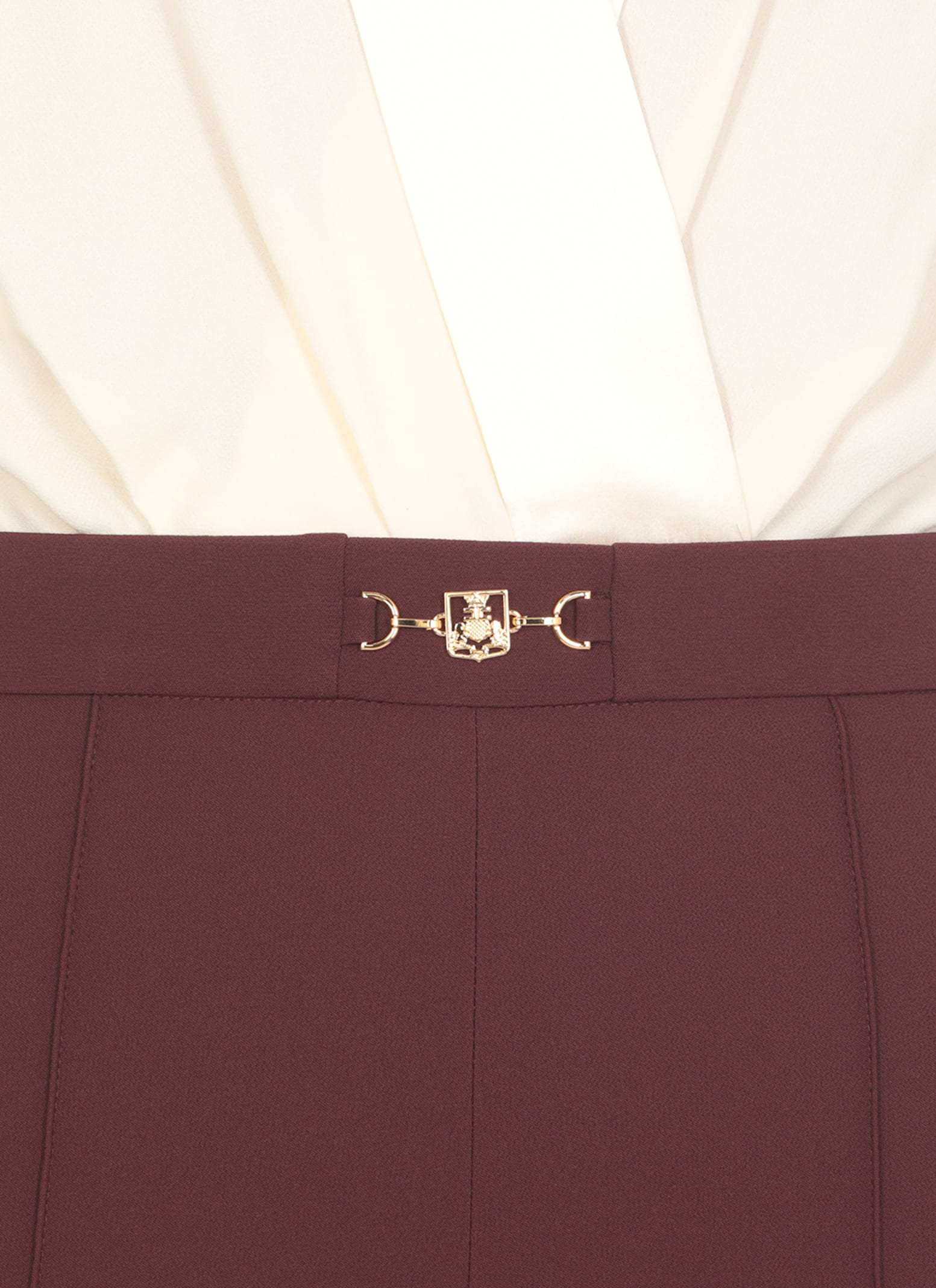 Elisabetta Franchi Dresses In Bordeaux