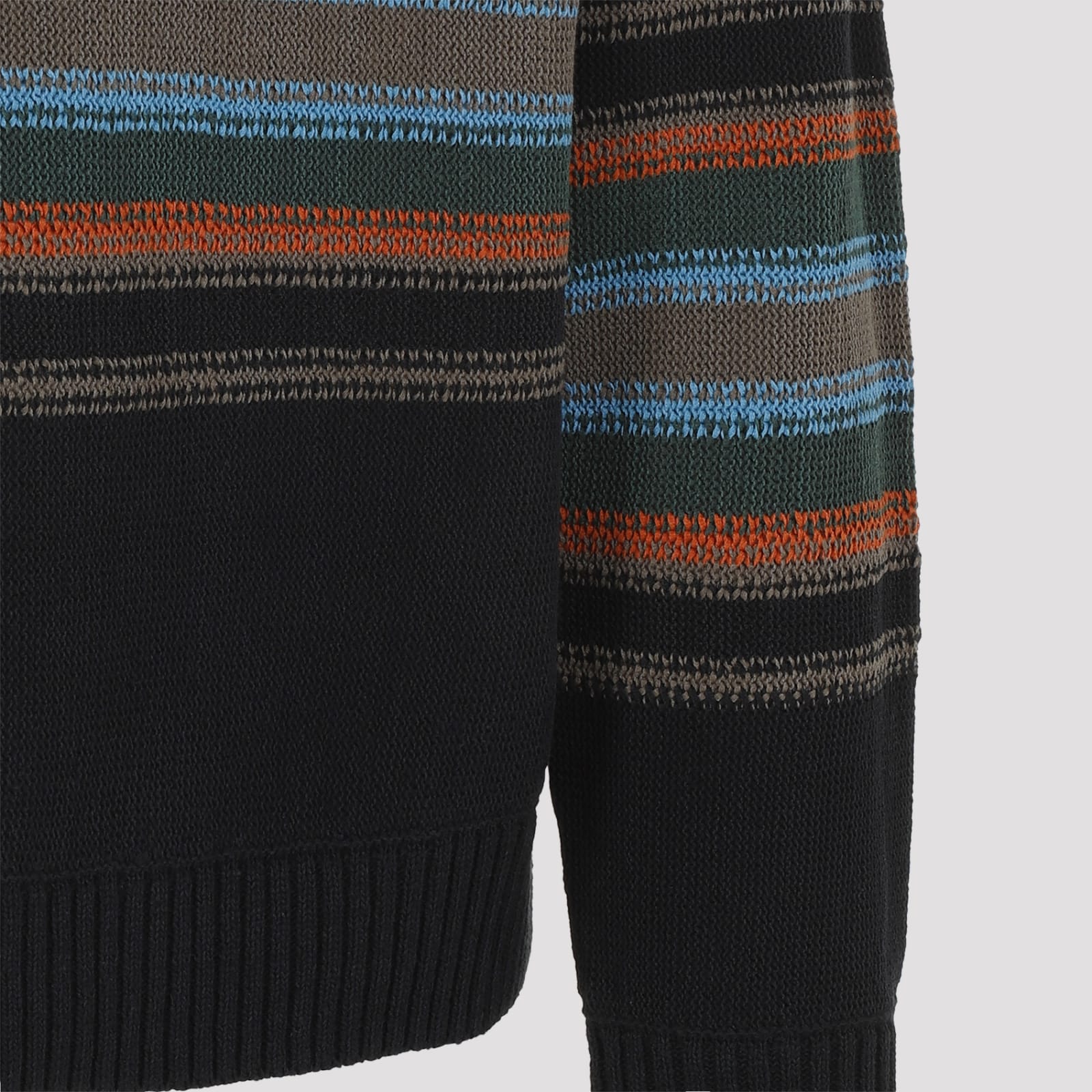 Shop Craig Green Tape Knit Polo In Black Multi